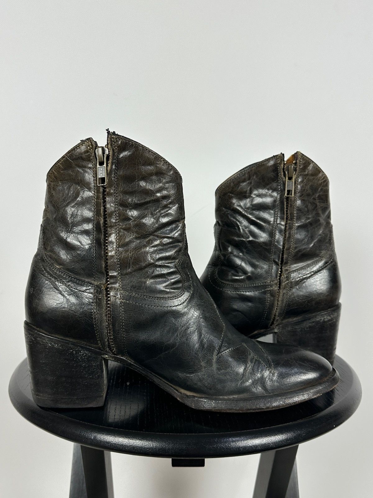 Old Gringo Old Gringo Mexicana Cowboy Leather Ankle Stars Boots Size US 8 / IT 38 - 10 Thumbnail