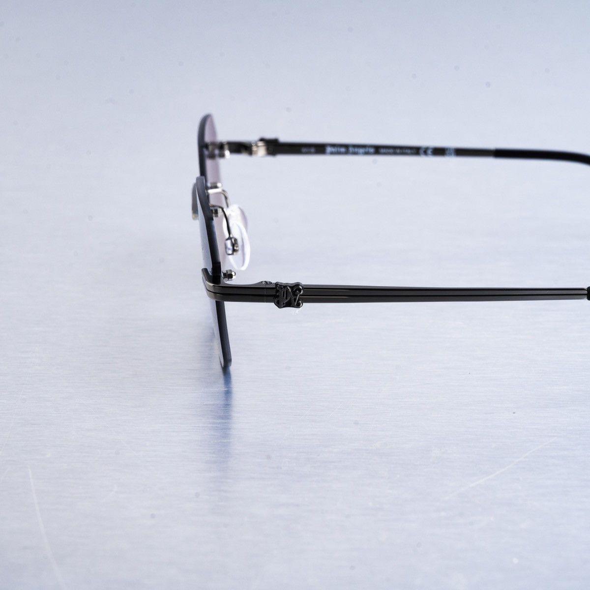 Palm Angels PALM ANGELS QUARTZ GUNMETAL BLUE GRADIENT SUNGLASSES Size ONE SIZE - 3 Thumbnail