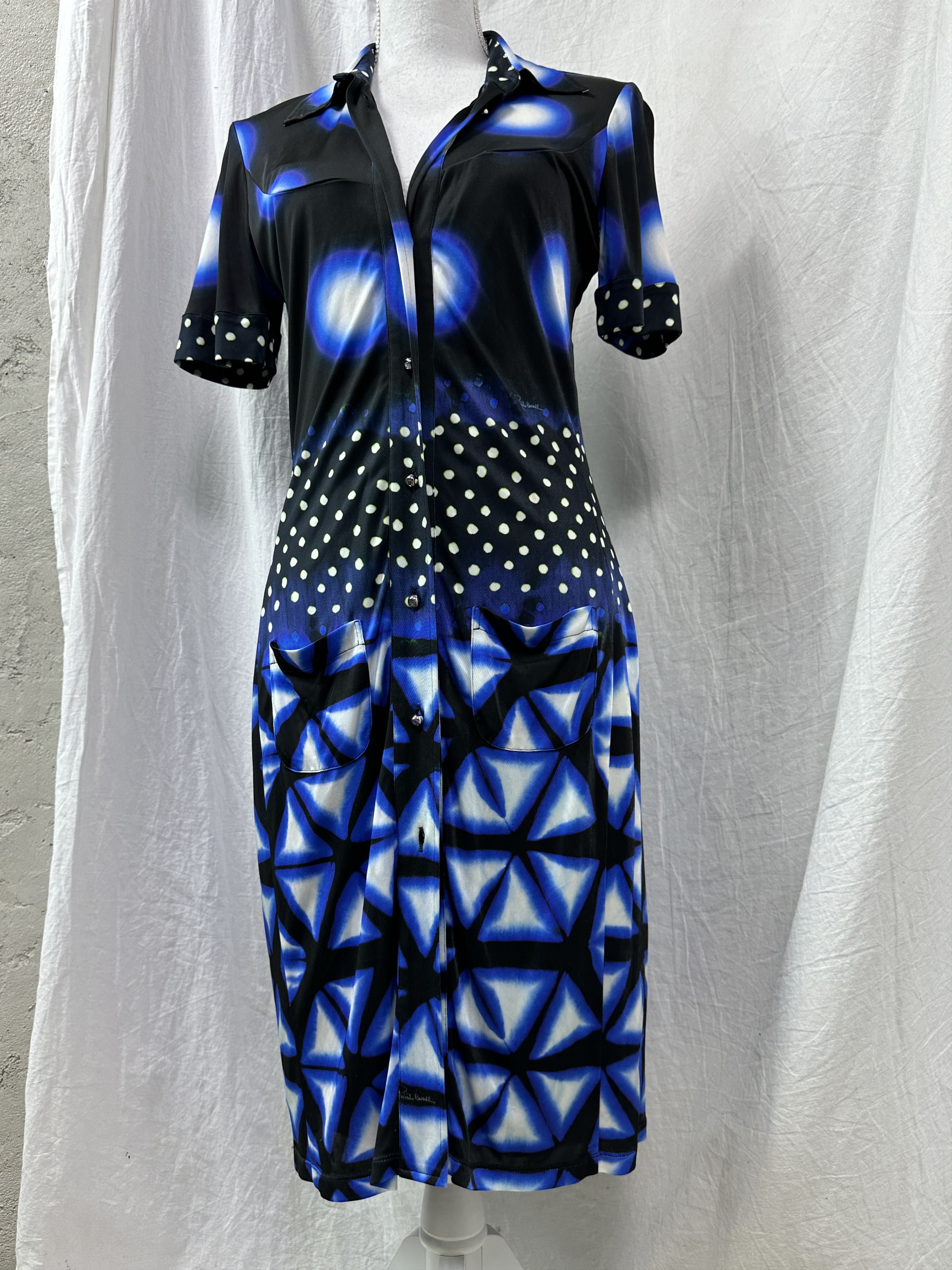 Vintage Roberto Cavalli Summer Printed Dress Y2K