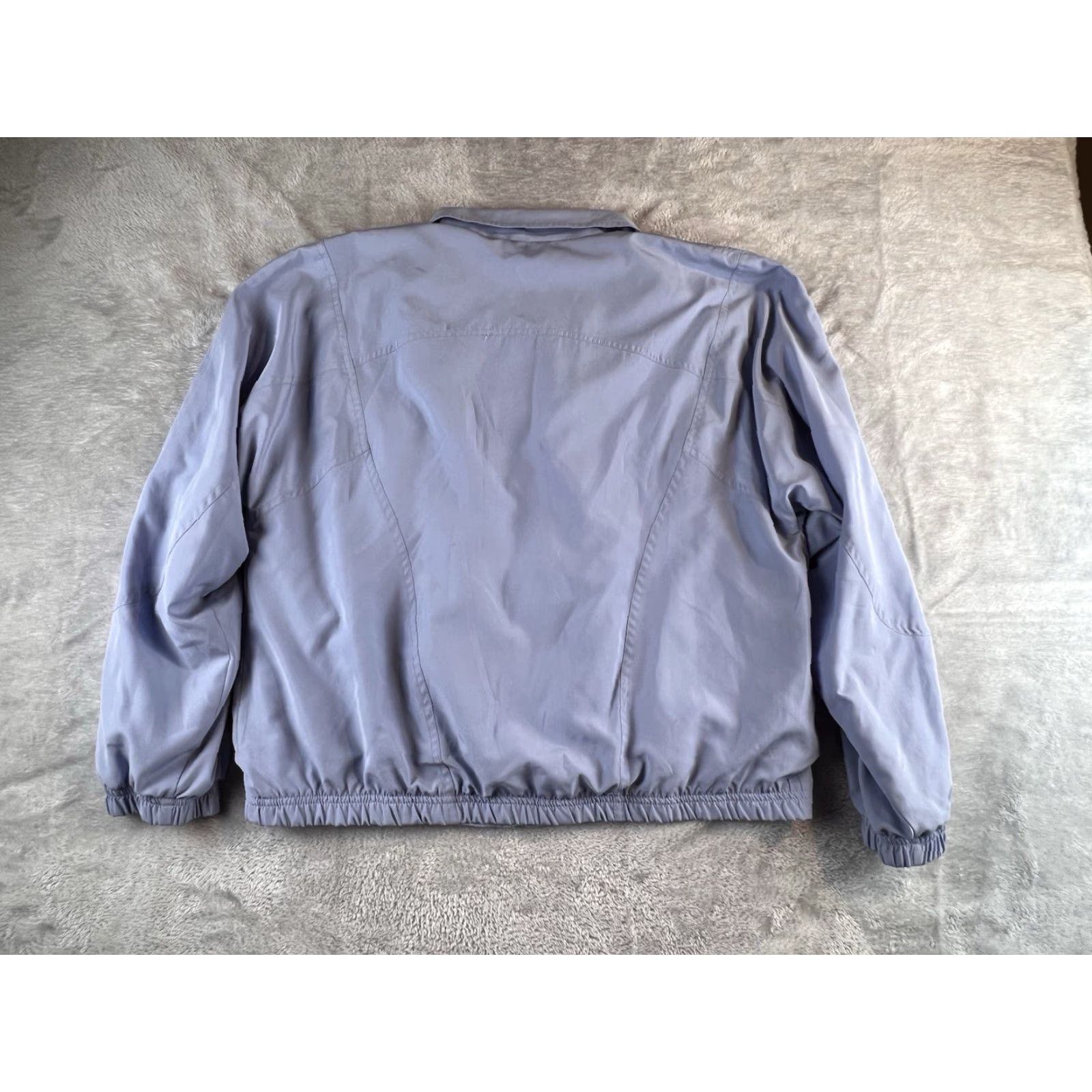 Vintage VINTAGE Koret Sport Windbreaker Jacket Womens M Periwinkle Blue Preppy Windbreaker Zip Short Sleeve Size M / US 6-8 / IT 42-44 - 2 Thumbnail