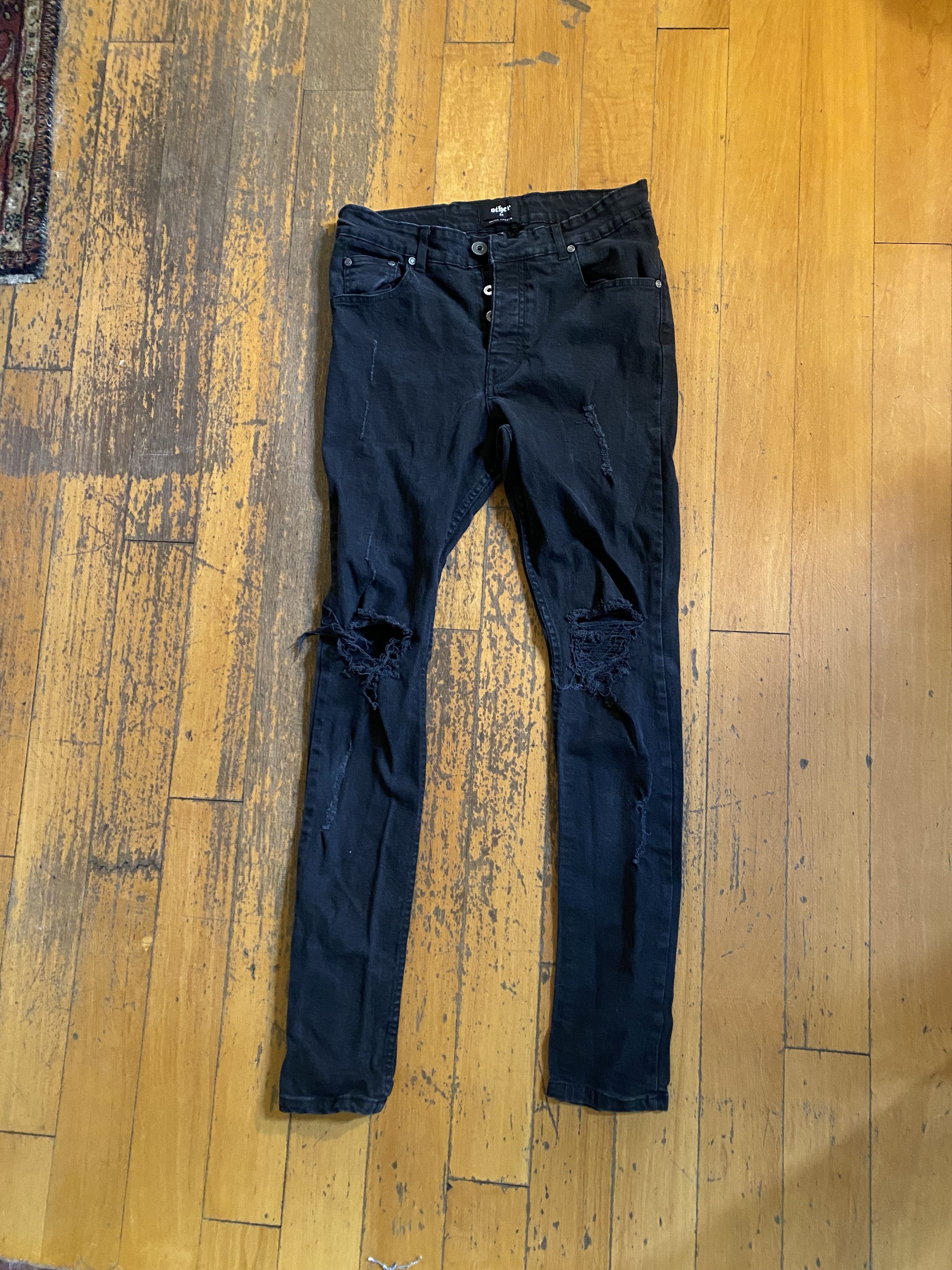 Other UK other UK black distressed skinnies Size US 32 / EU 48 - 1 Thumbnail