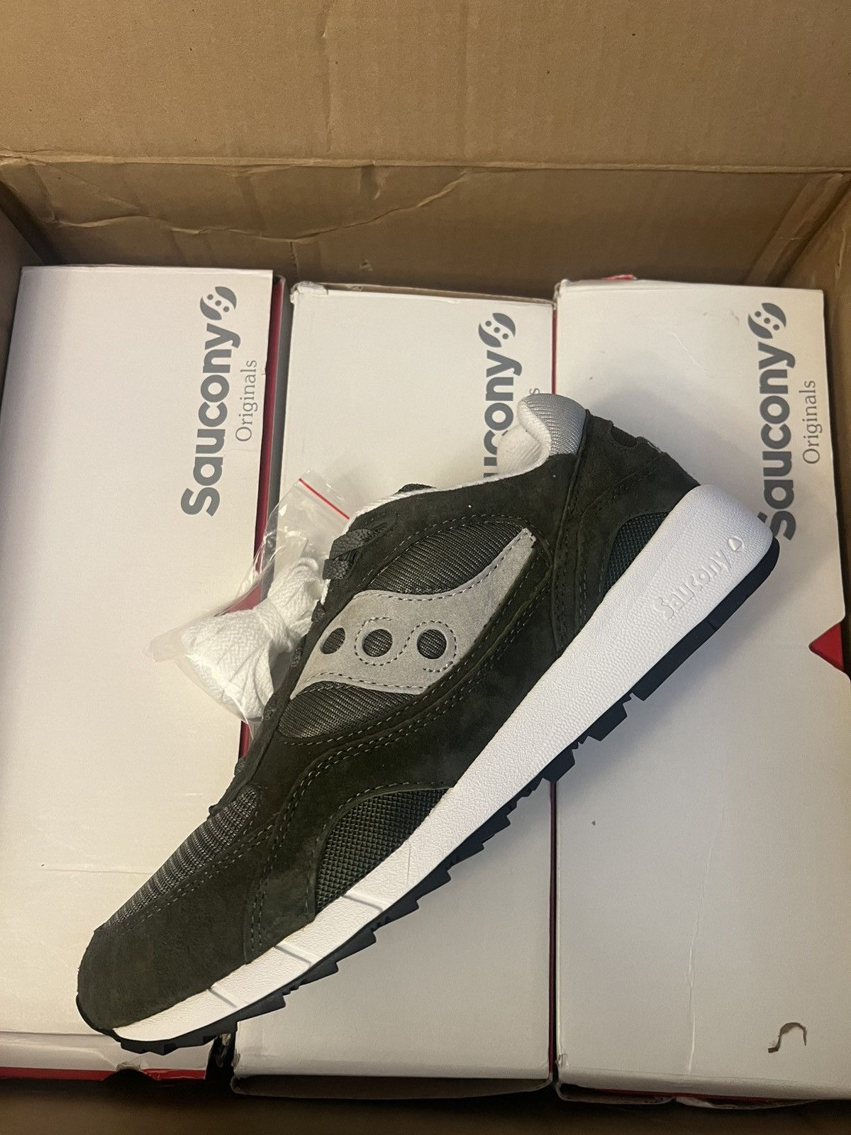Saucony Shadow 6000 Green Suede (3 Pairs)