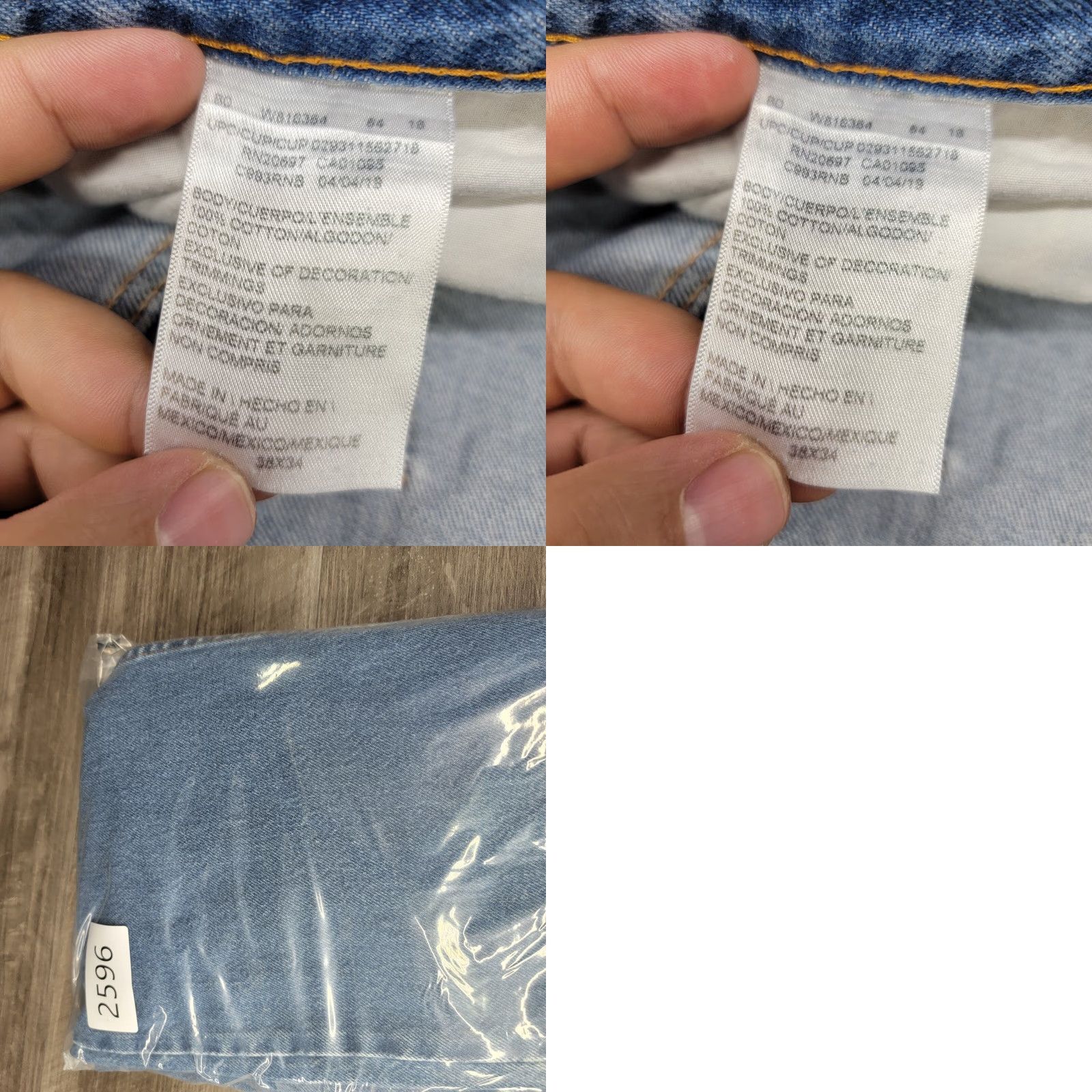 Dickies Dickies Jeans Mens 38x34 Light Wash Regular Fit Straight leg Denim 5-Pocket Workwear Pants, Blue, Cotton, Regular Rise Mens Size US 38 / EU 54 - 10 Thumbnail