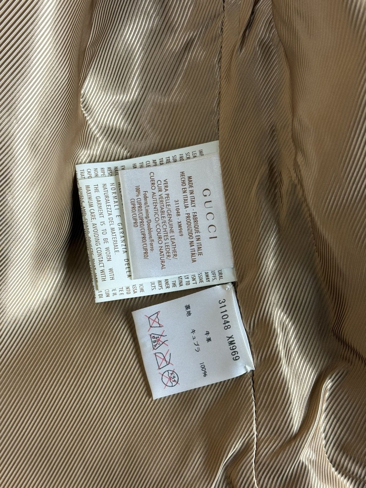 Gucci Gucci SS13 Floral Embroidery Leather Jacket Beige Size 36 Size XS / US 0-2 / IT 36-38 - 14 Thumbnail