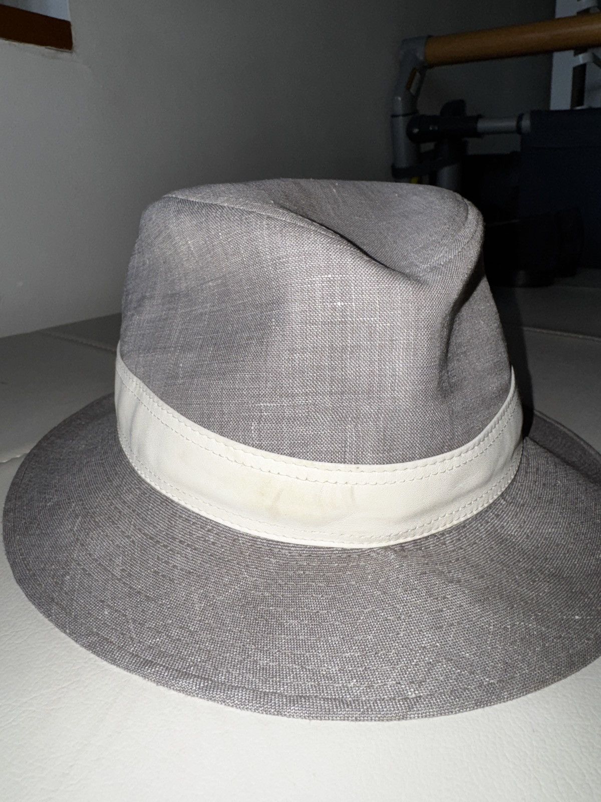 Hermes Grey HERMES Fedora Hat Size ONE SIZE - 4 Thumbnail