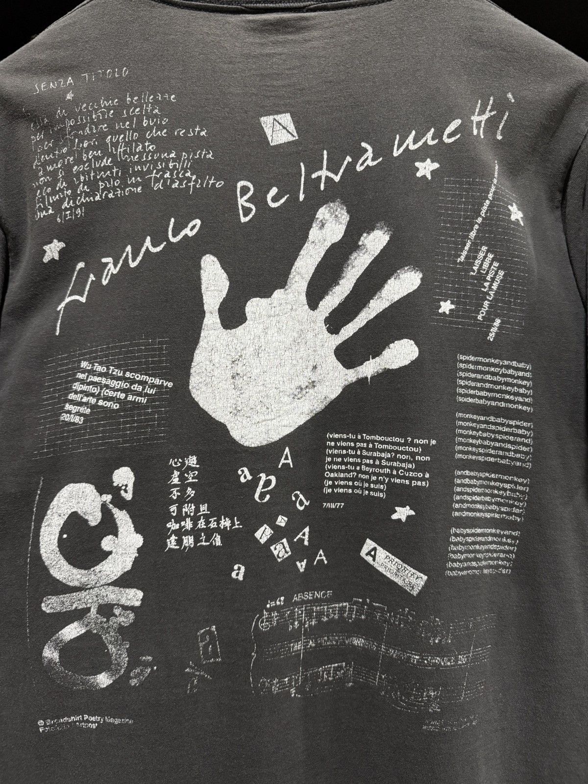 Andy Warhol Vintage 90s PopArt Broadshirt Poetry Megazine Thrashed Faded Size US M / EU 48-50 / 2 - 12 Thumbnail
