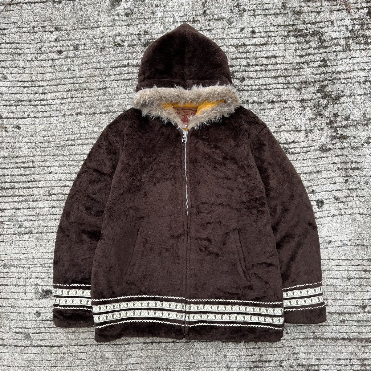 Bape 1990s OG A Bathing Ape QuiltedLined Eskimo Fur Hooded Jacket Size US L / EU 52-54 / 3 - 1 Thumbnail