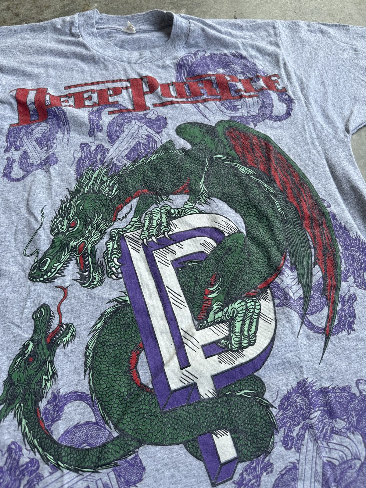 Band Tees × Vintage *RARE* VINTAGE 1993 DEEP PURPLE BATTLE RAGES ON TOUR TEE Size US M / EU 48-50 / 2 - 2 Thumbnail