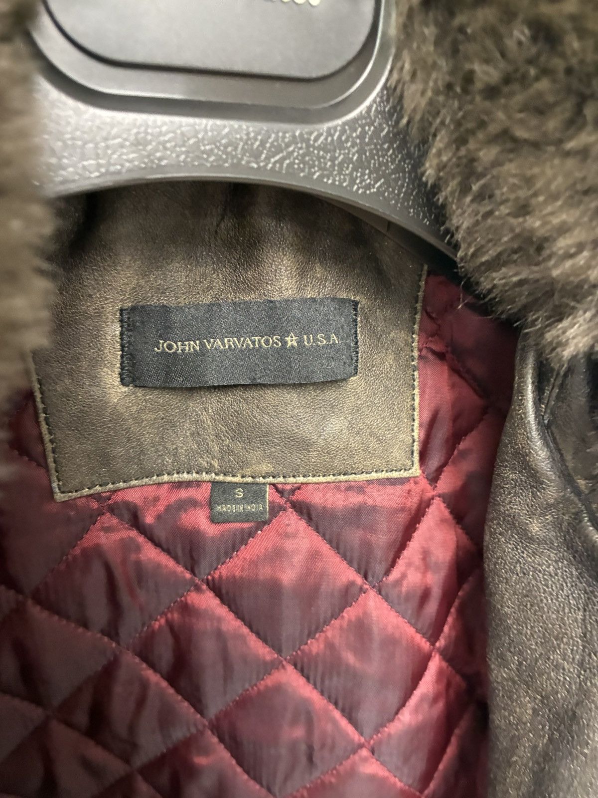 John Varvatos Tommy Bomber Removable Shearling Collar Leather small Size US S / EU 44-46 / 1 - 16 Thumbnail