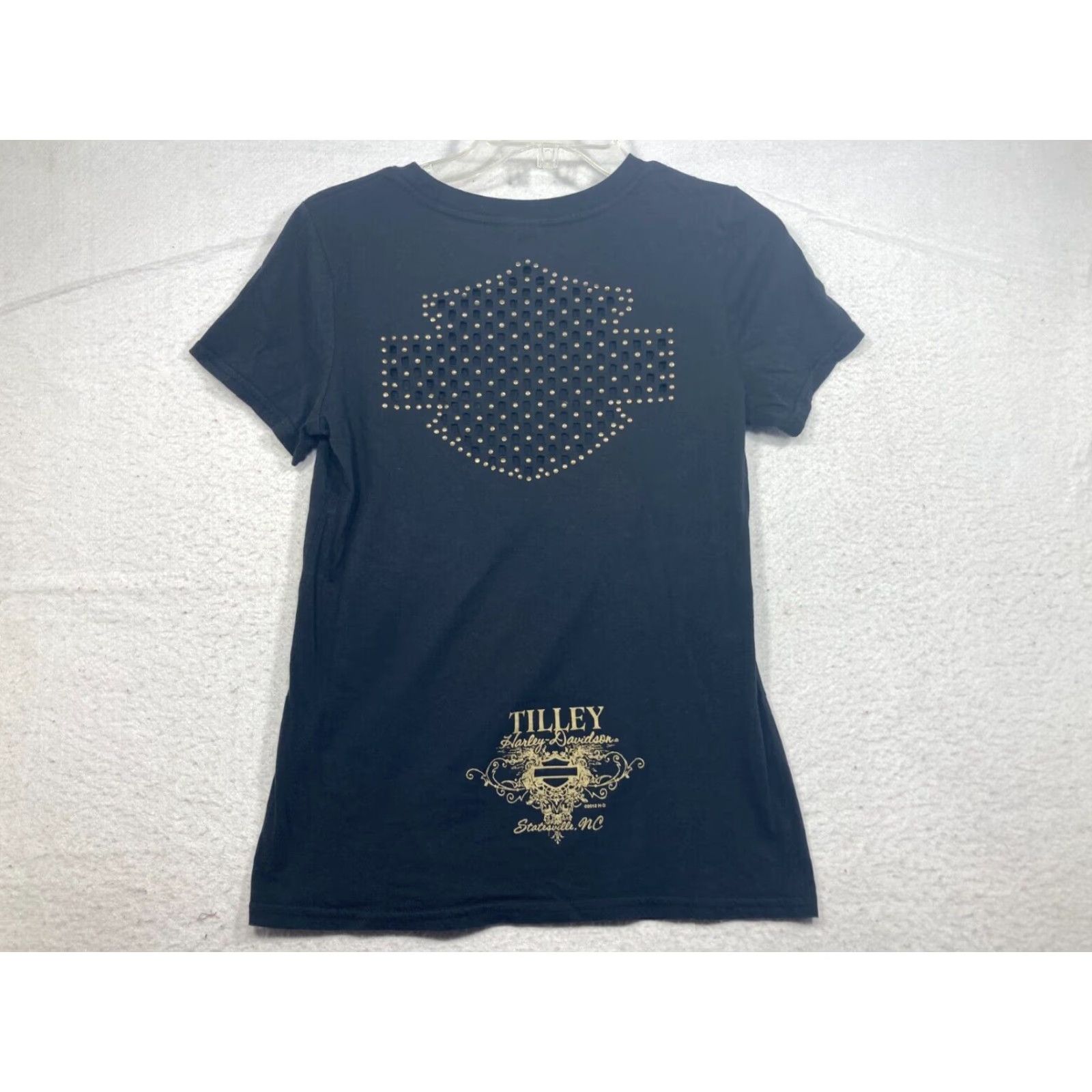 Harley Davidson Harley-Davidson Shirt Womens L Black Statesville NC Crown Women T-Shirt Graphic Logo Vintage: No Size L / US 10 / IT 46 - 7 Thumbnail