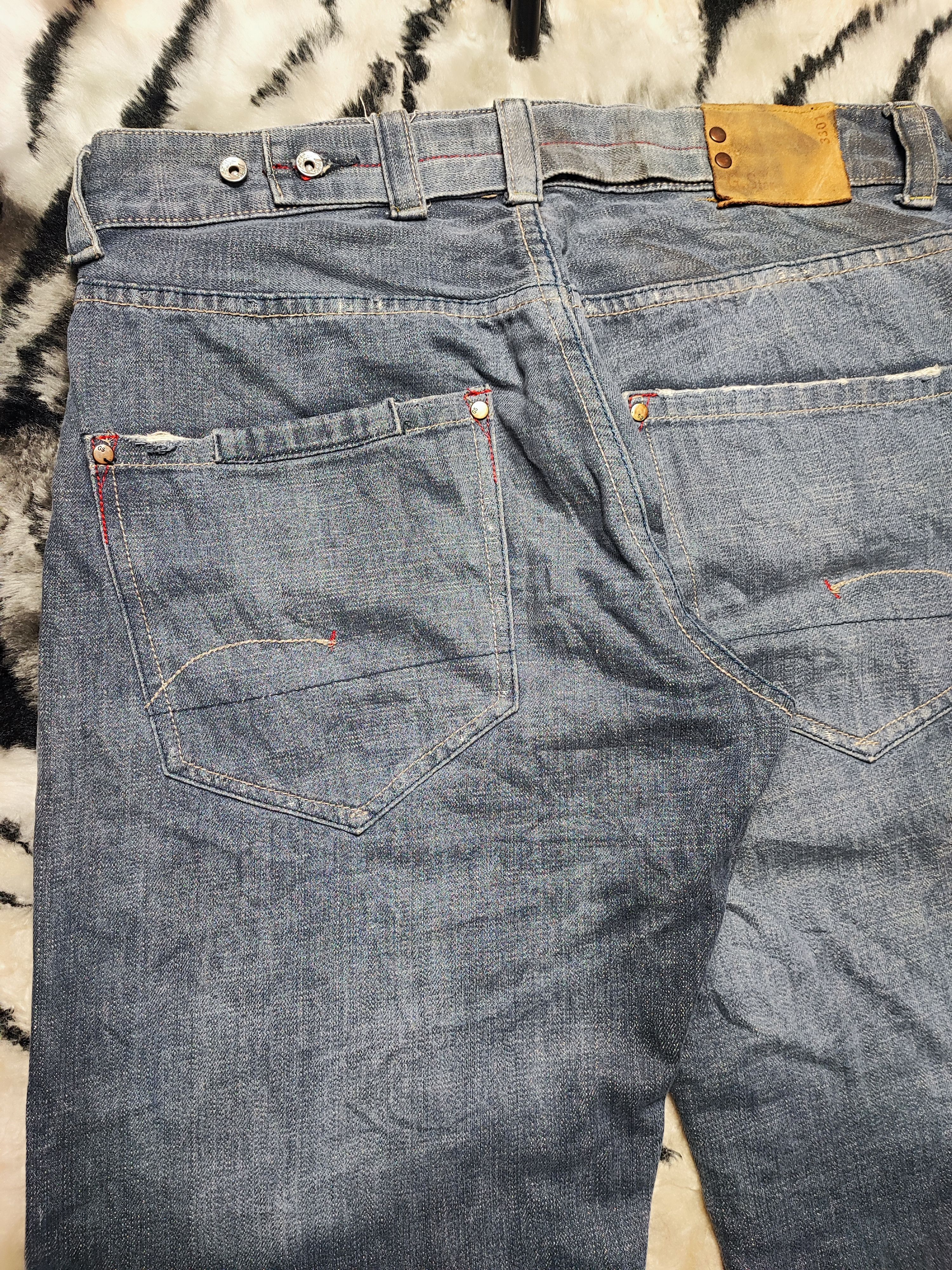 G-Star Vintage G Star Raw Radar Low Loose Fly Button Jeans 36x32 Size US 36 / EU 52 - 9 Thumbnail