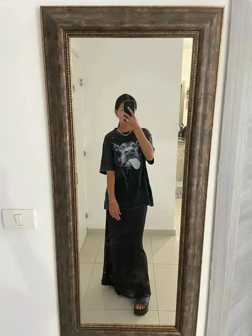 Japanese Brand Gothic T-shirts Hip Hop Streetwear Letter Dog Size ONE SIZE - 4 Thumbnail