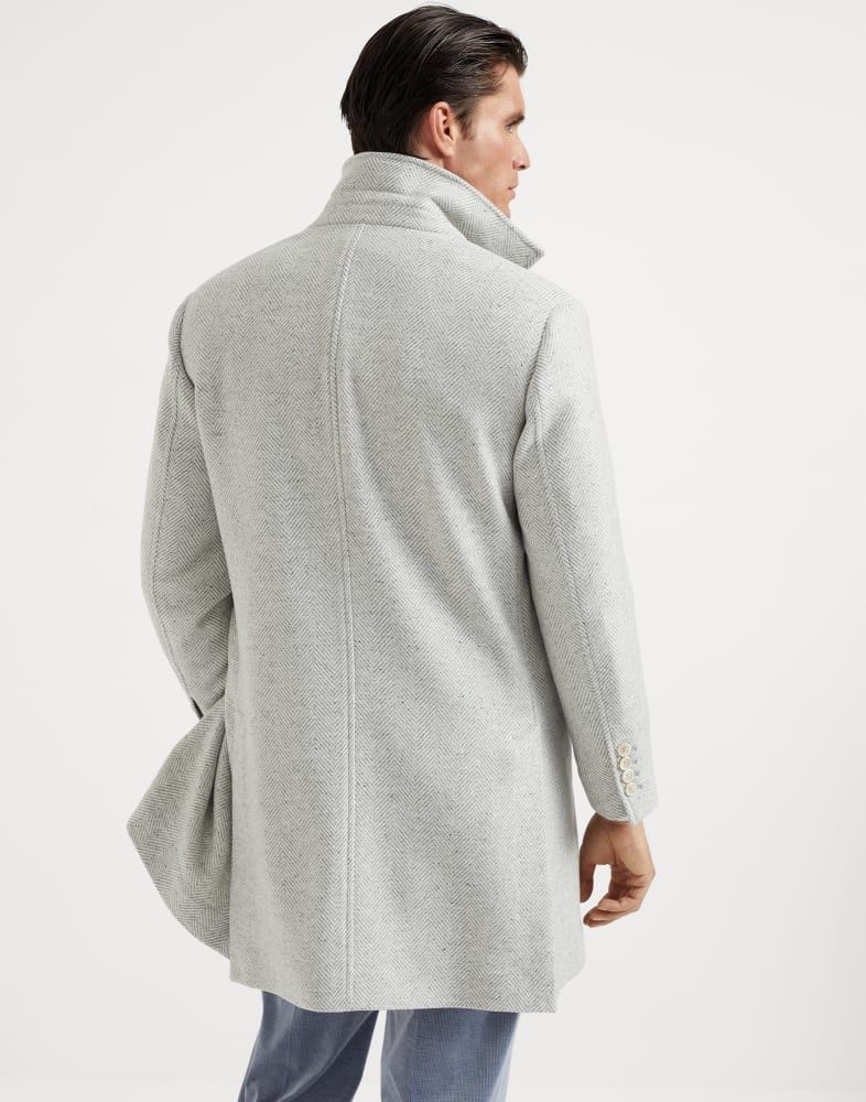 Brunello Cucinelli o1w1db10925 Overcoat in Grey Size US L / EU 52-54 / 3 - 5 Thumbnail