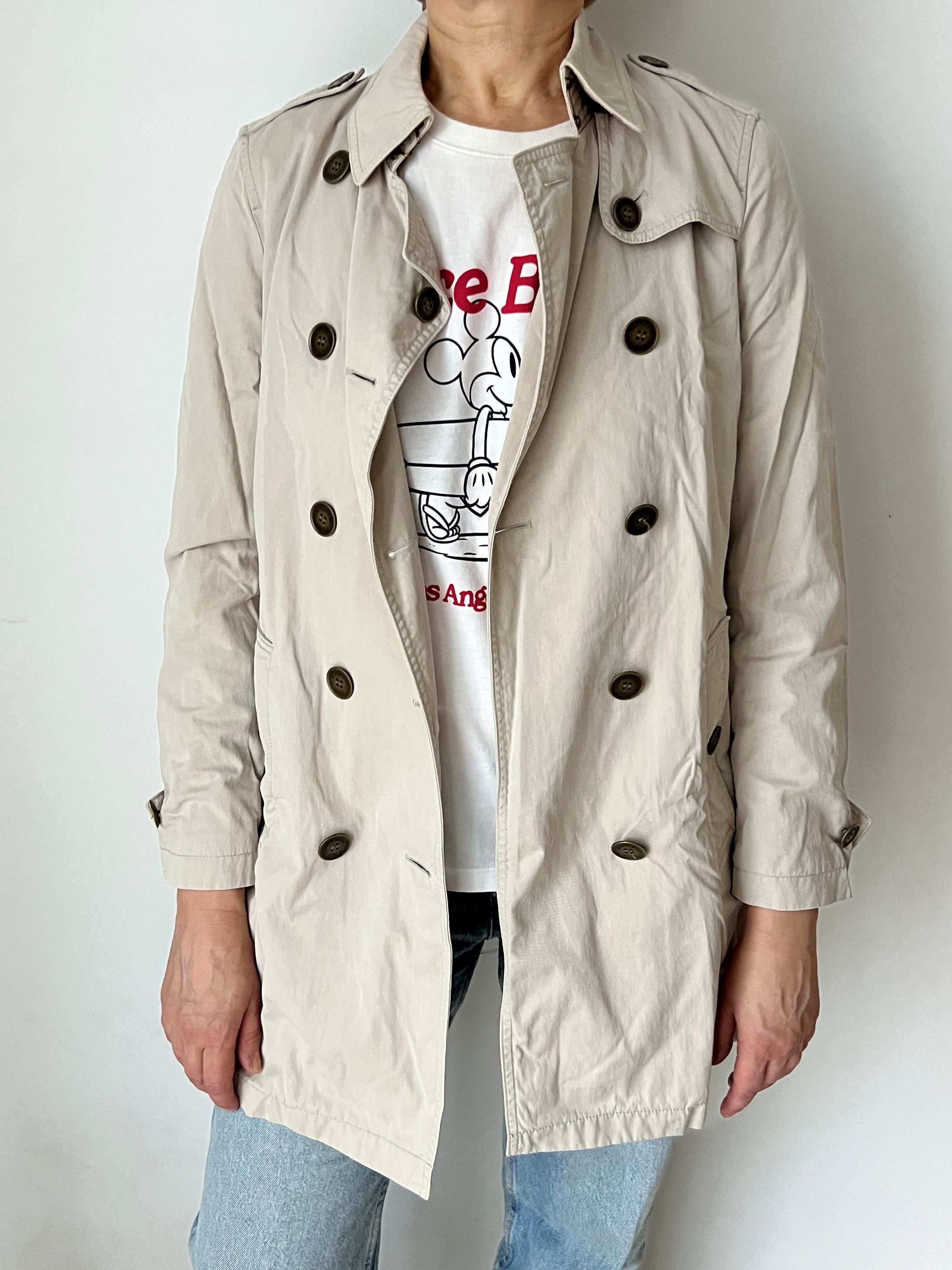 Burberry × Designer BURBERRY BRIT NOVA CHECK TRENCH DOUBLE BREASTED US4 UK6 IT38 Size S / US 4 / IT 40 - 2 Thumbnail