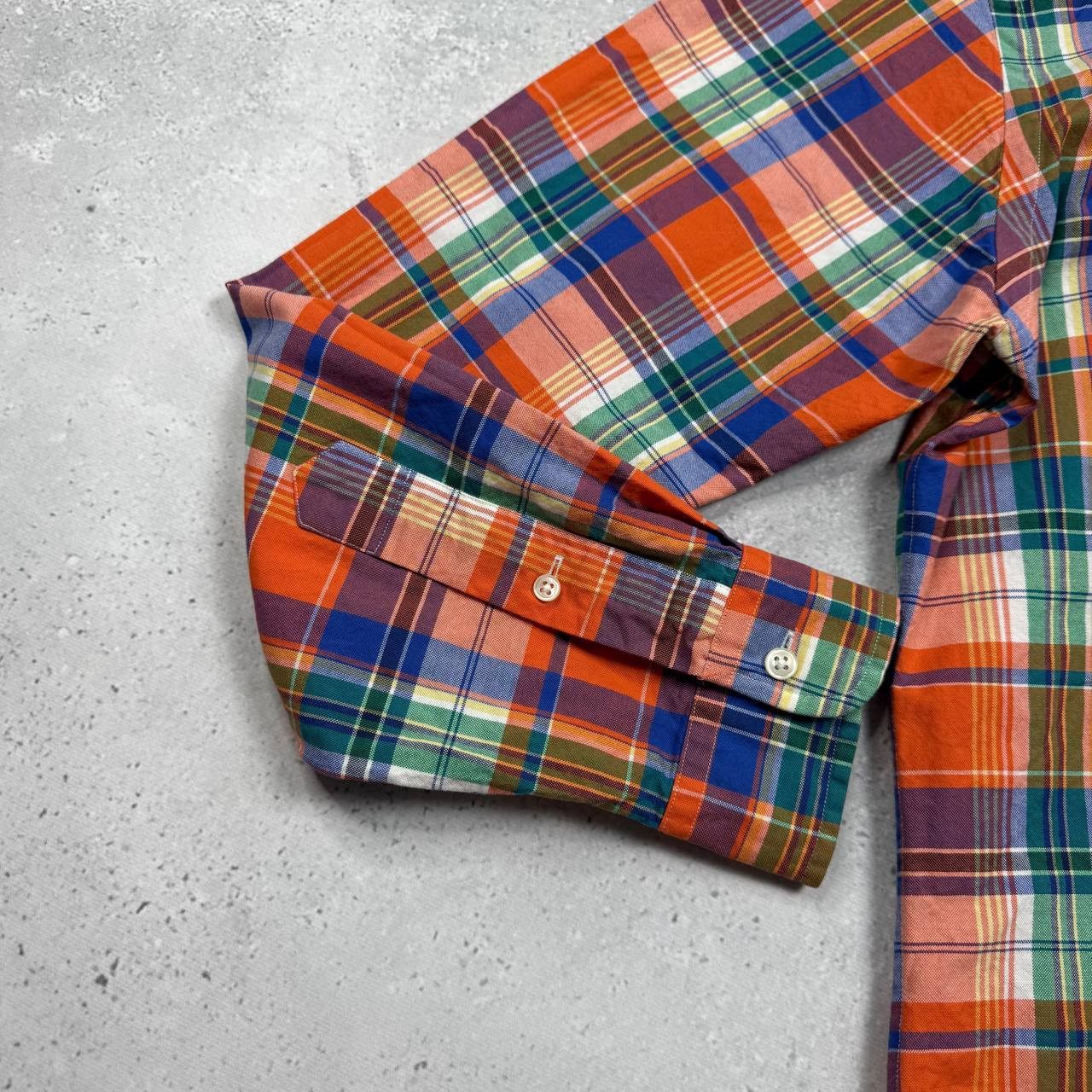 Ralph Lauren Ralph Lauren Slim Fit Stretch Oxford Plaid Button-Up Shirt Size US M / EU 48-50 / 2 - 10 Thumbnail