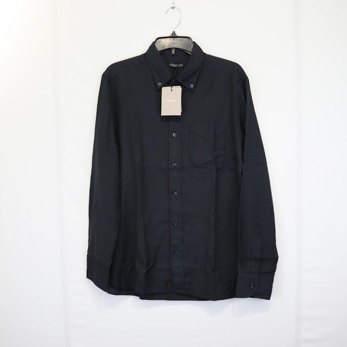 Tom Ford o1rshd1 Button Up Shirt in Black Size US L / EU 52-54 / 3 - 1 Thumbnail