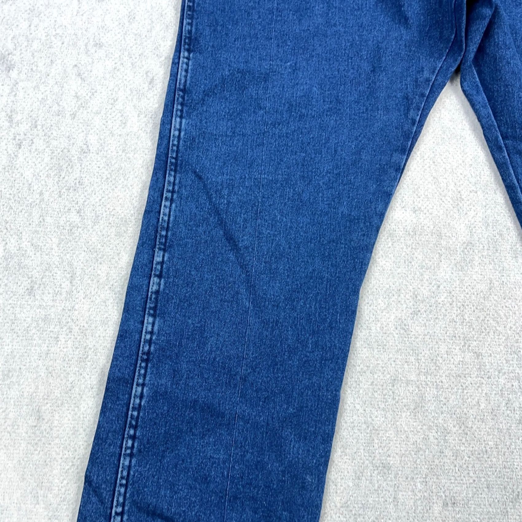 Wrangler Wrangler Cowboy Cut Jeans Men 42x34 Dark Wash Denim 5-Pocket Regular Fit Blue Cowboy Theme Regular Size Size US 42 / EU 58 - 5 Thumbnail