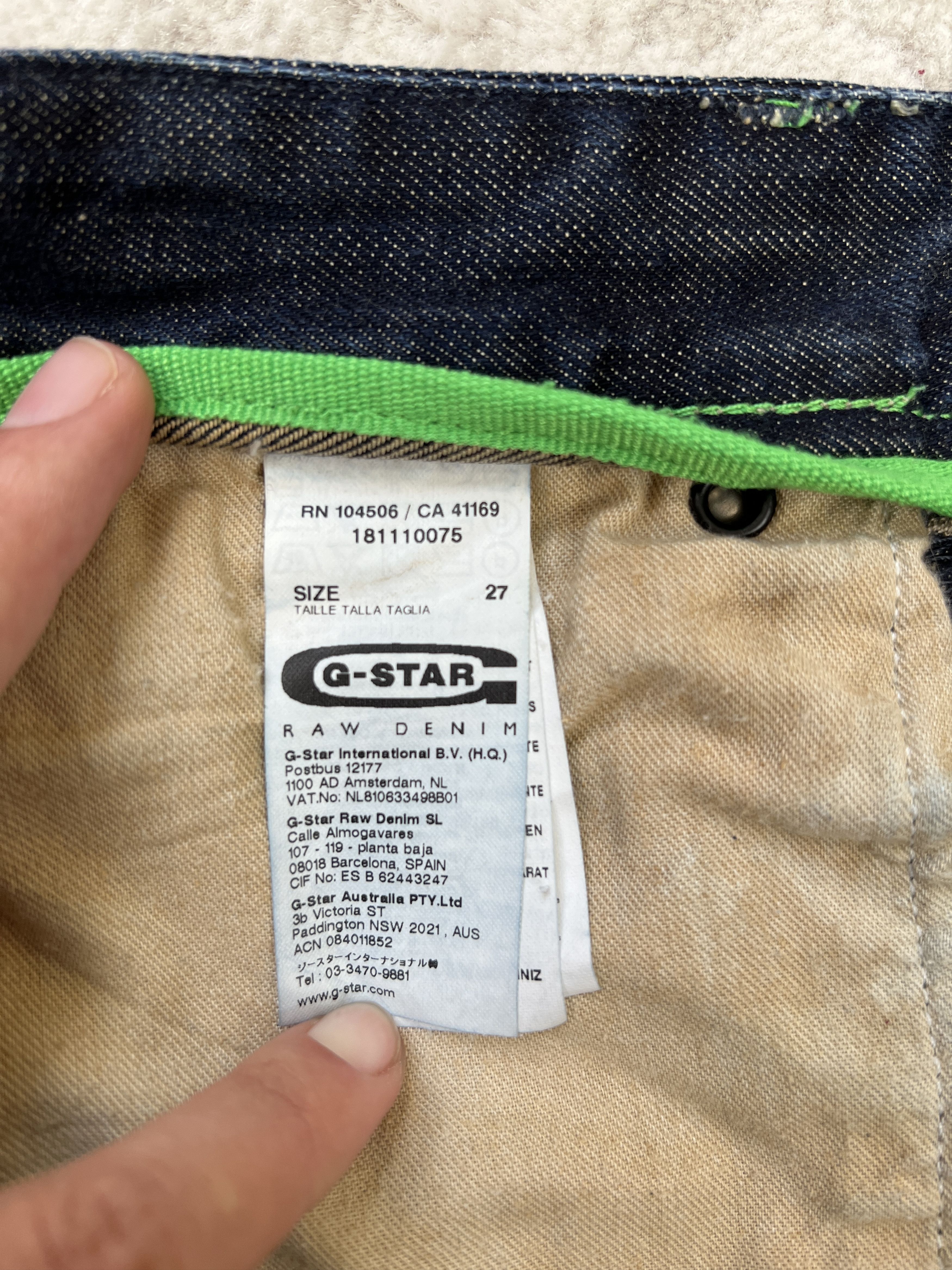 G-Star G-Star RAW 3301 BI Victor Army Loose 1/2 Denim Shorts Size US 27 - 22 Thumbnail