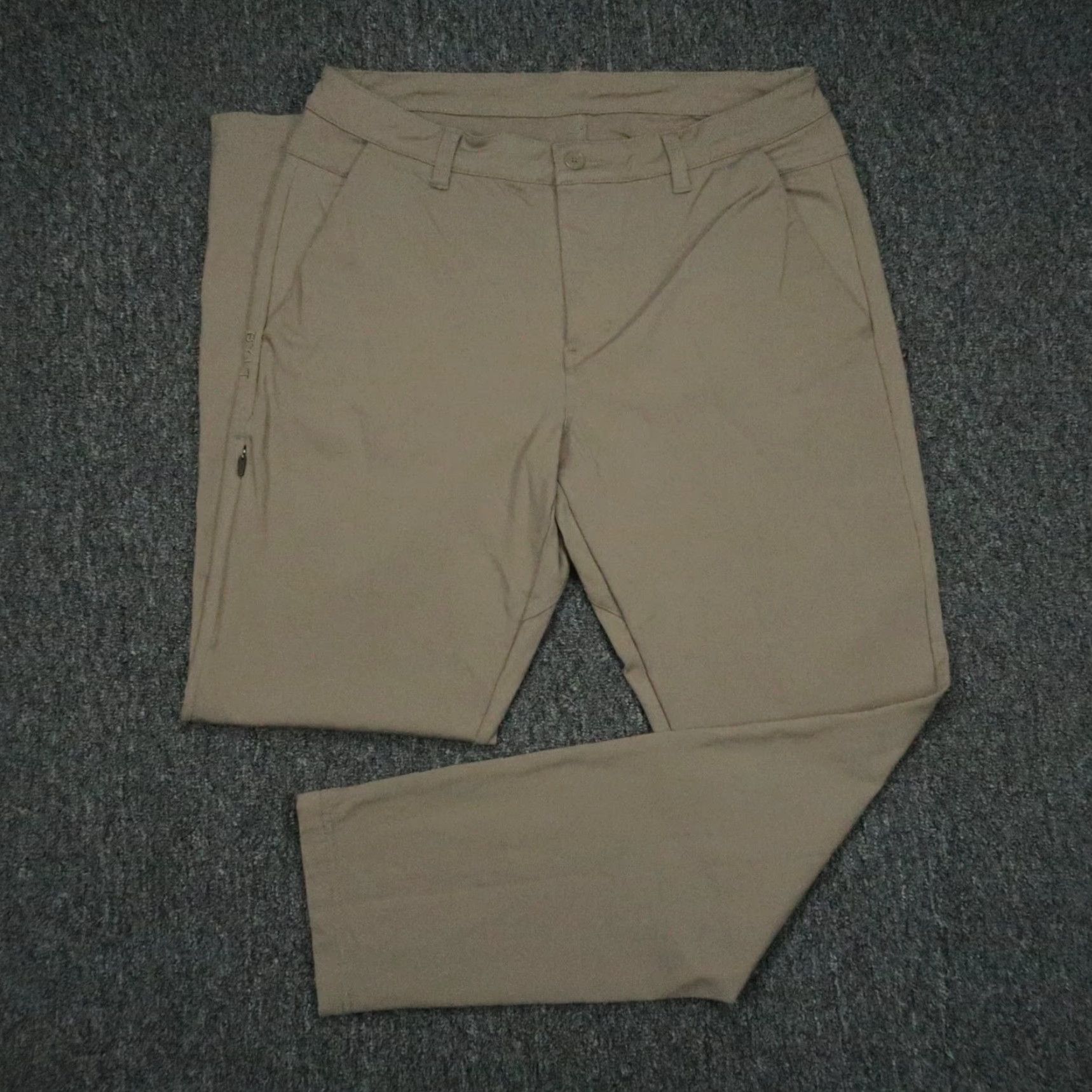 Vintage BYLT Pants Mens 36x30 Chino Straight Slim Casual Travel Brown Pants BYLT Mens Regular 36 Brown Chino Pocket Pockets Elastic Size US 36 / EU 52 - 2 Thumbnail