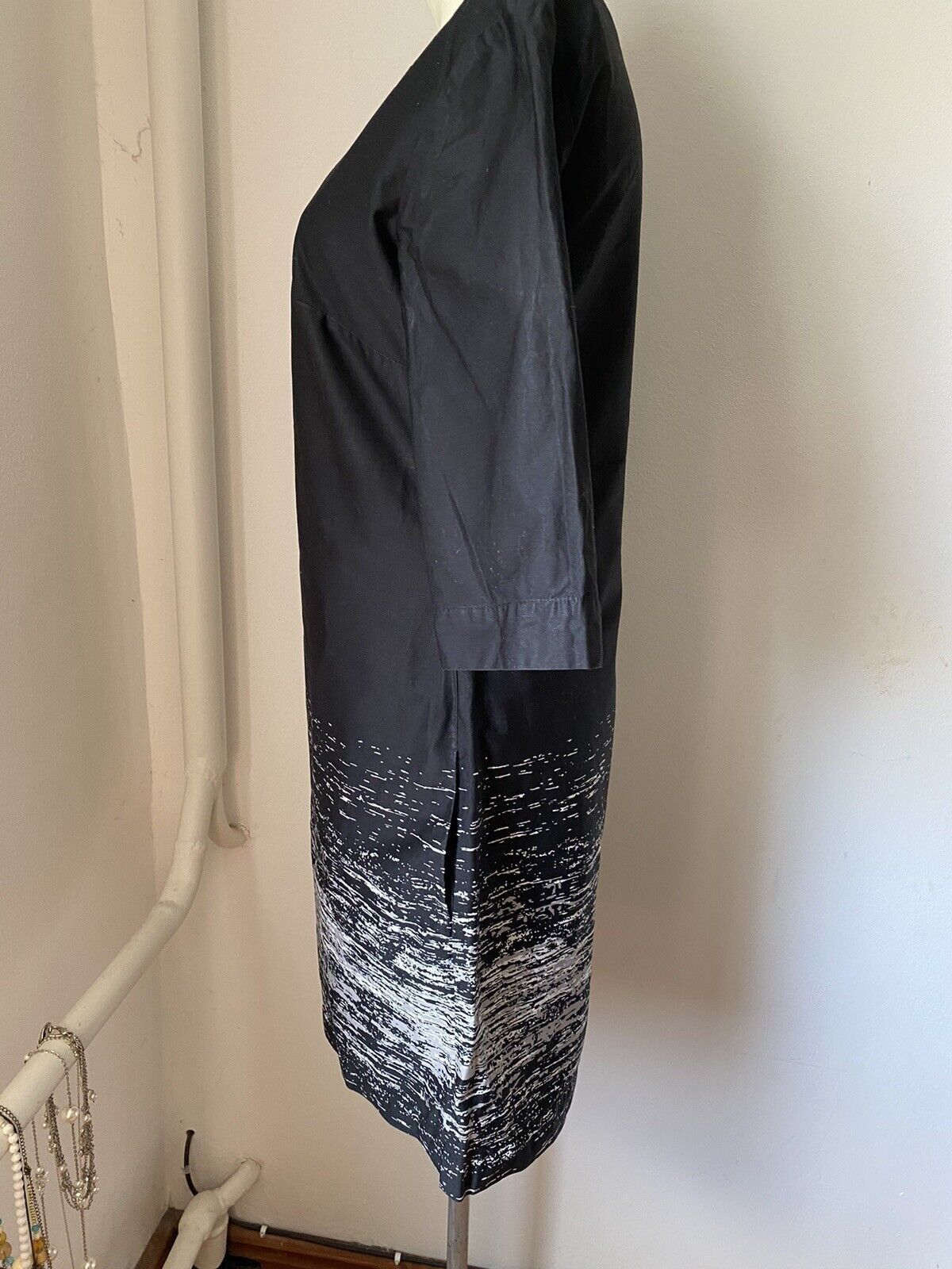 Mexx Mexx Smart Dress Black White Print Size 12 Sk41 Size M / US 6-8 / IT 42-44 - 2 Thumbnail