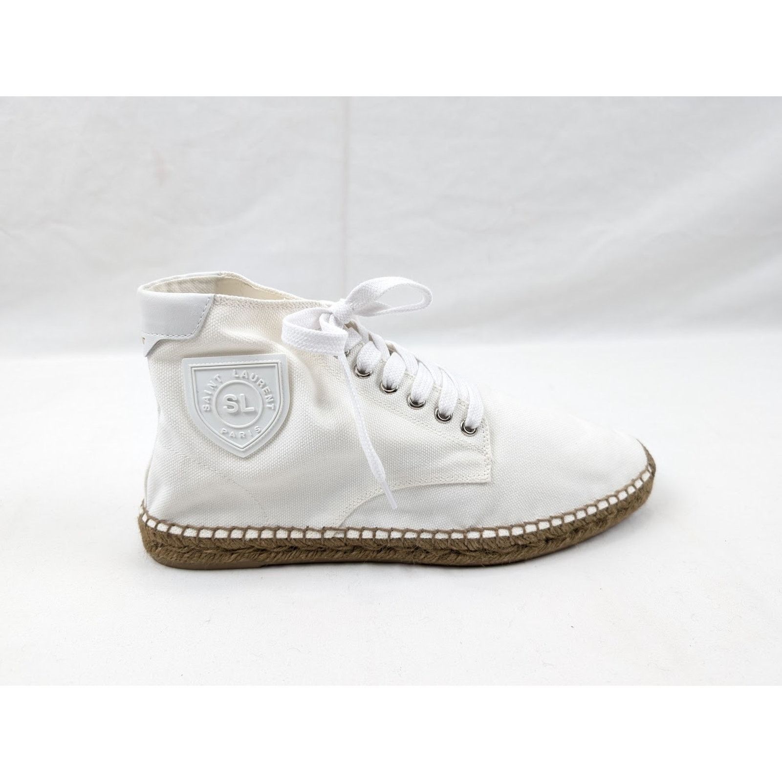 Saint Laurent Paris o1rshd1 Damon High-Top Sneakers in Off-White/Blanc Opti Size US 12 / EU 45 - 1 Thumbnail
