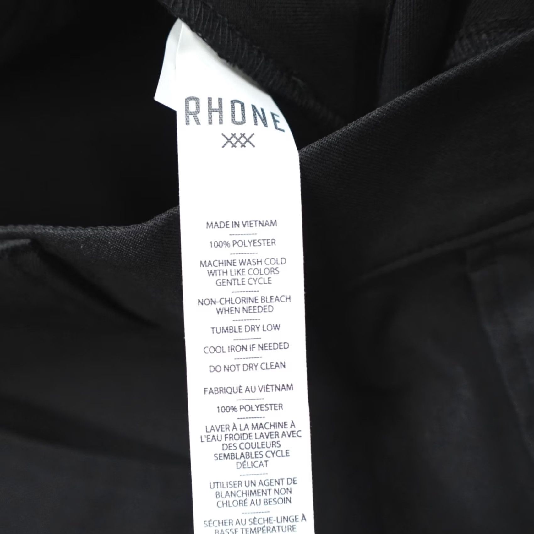 Rhone Rhone Golf Tour Trouser Pants Black Size 33x32 Classic Fit Performance Pants Men Regular Sl Size US 34 / EU 50 - 4 Thumbnail