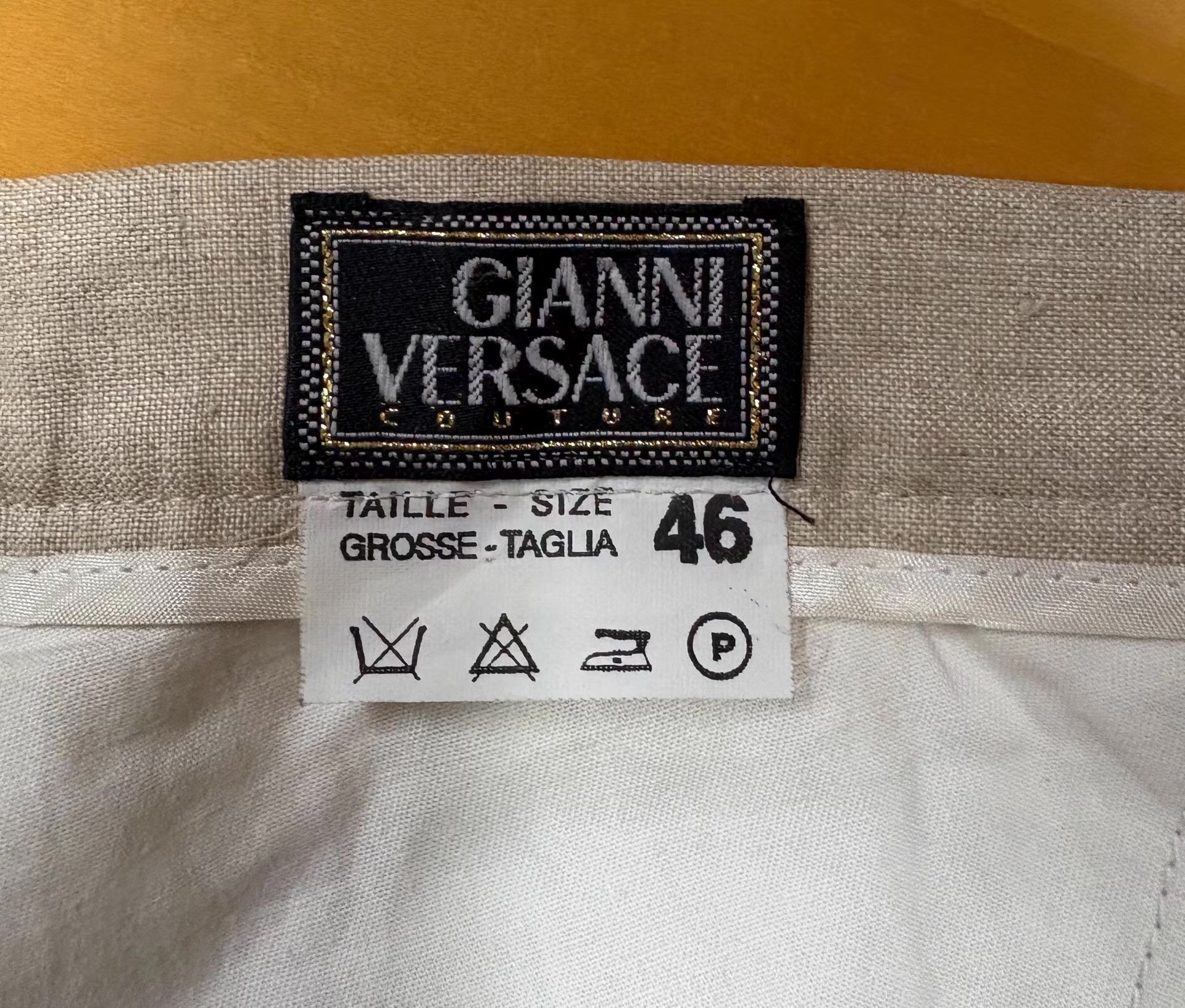 Versace Gianni Versace Men's Linen Trousers, Small Size Ｑ21 Size US 32 / EU 48 - 4 Thumbnail