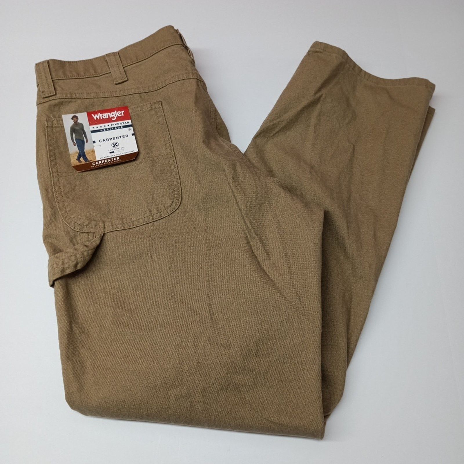 Wrangler Wrangler Carpenter Pants Men's 38x34 Dark Khaki Relaxed Fit Size US 38 / EU 54 - 1 Thumbnail