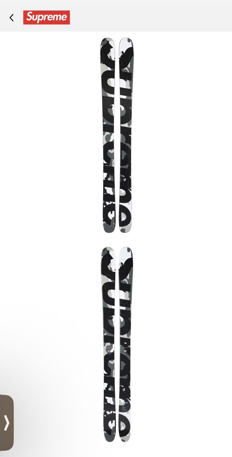 Supreme Supreme Volk skis 181CM Size 32 - 2 Thumbnail