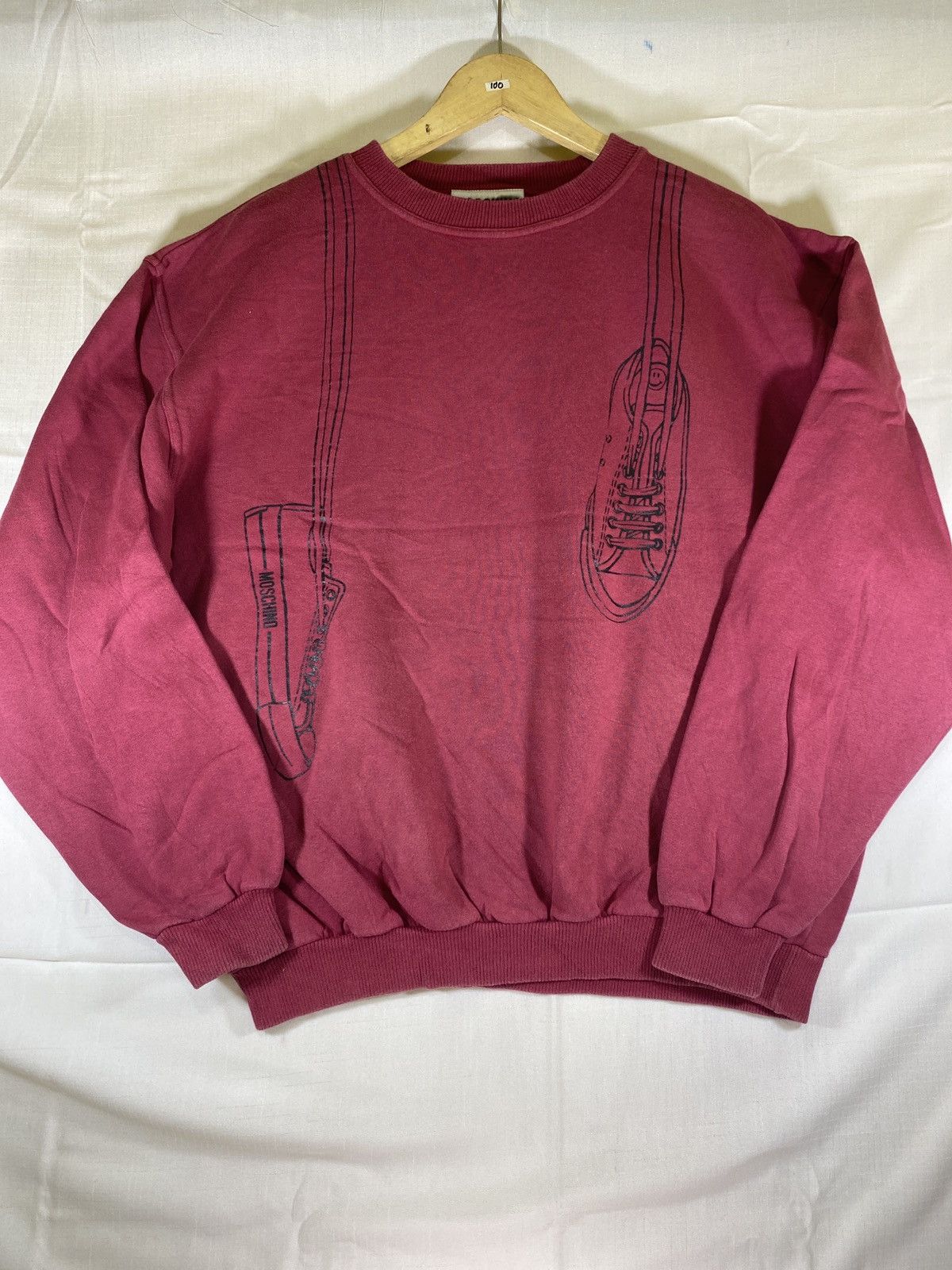Moschino vintage moschino boxy crewneck Size US L / EU 52-54 / 3 - 1 Thumbnail