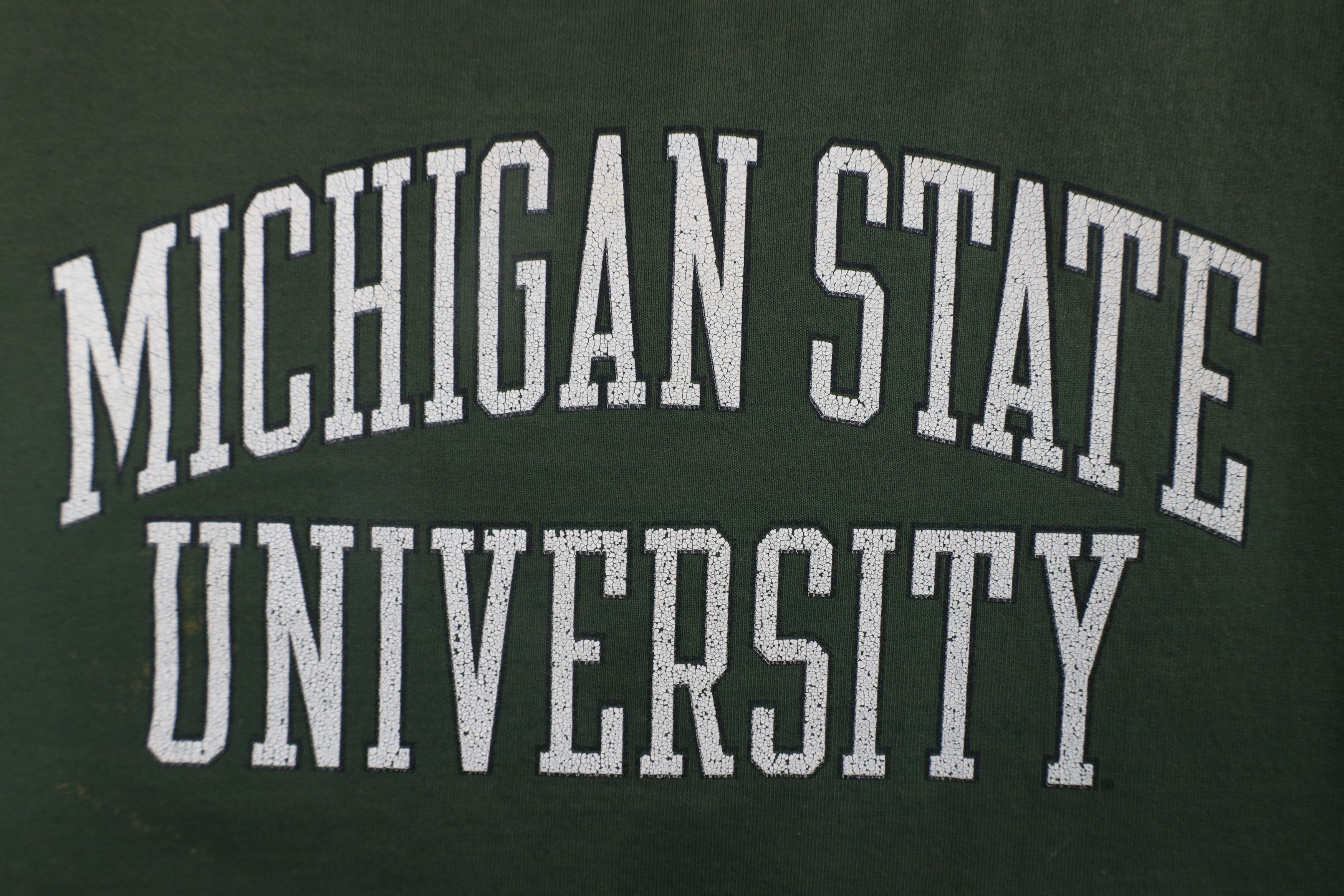 Champion × Vintage Vintage 90s Champion State University Sweatshirt Green Size US XXL / EU 58 / 5 - 4 Thumbnail