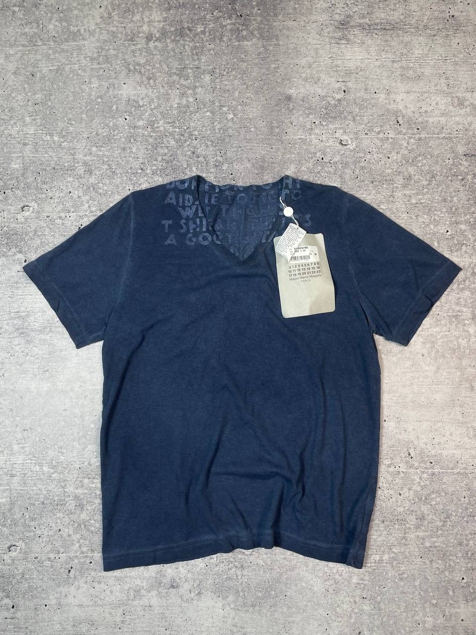 Maison Margiela New Maison Margiela V Neck Washed Tee T-Shirt Y2K Size US M / EU 48-50 / 2 - 4 Thumbnail