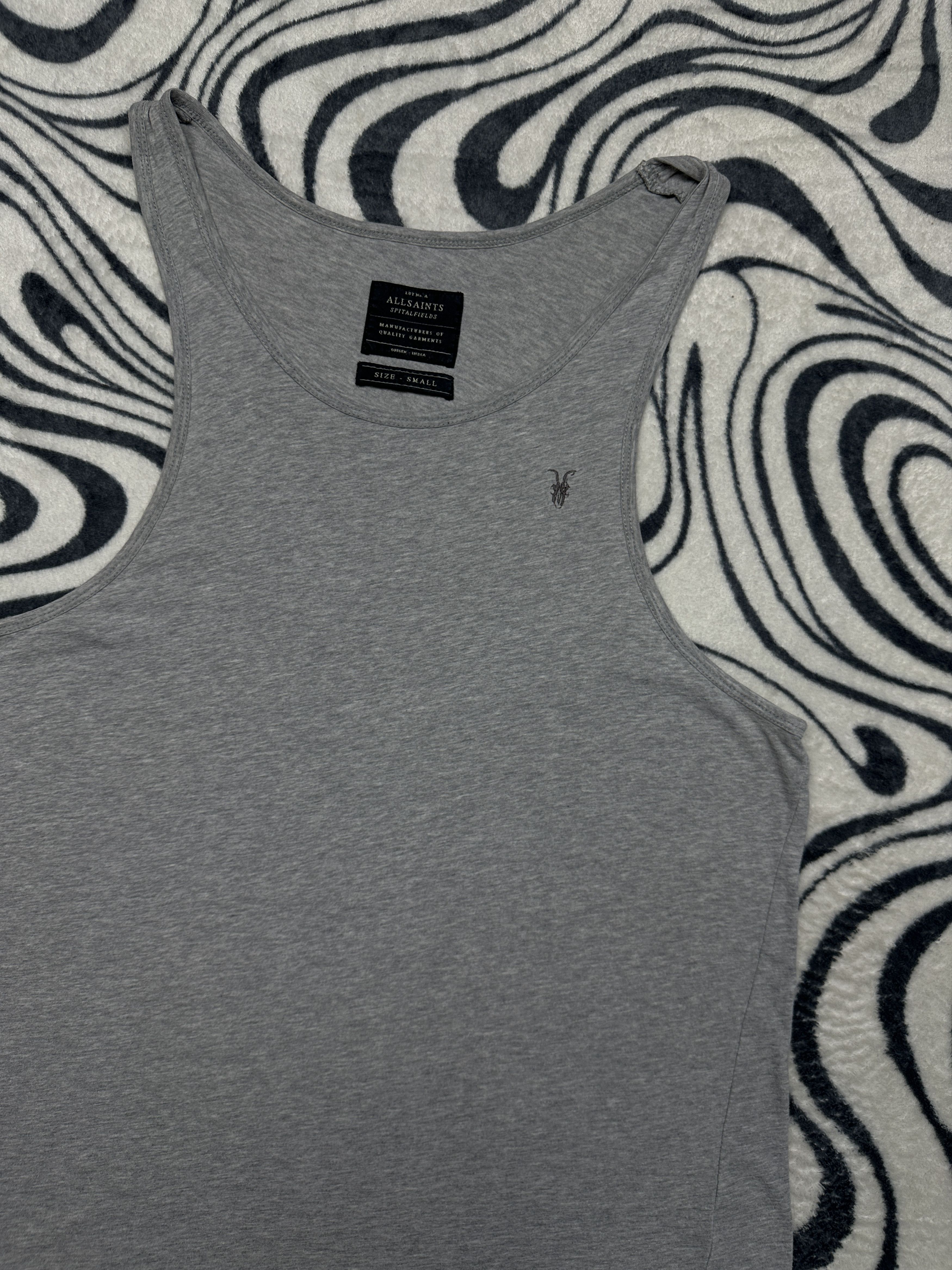 Allsaints AllSaints Mens Tonic Vest Grey Sleeveless T-Shirt Size US S / EU 44-46 / 1 - 2 Thumbnail