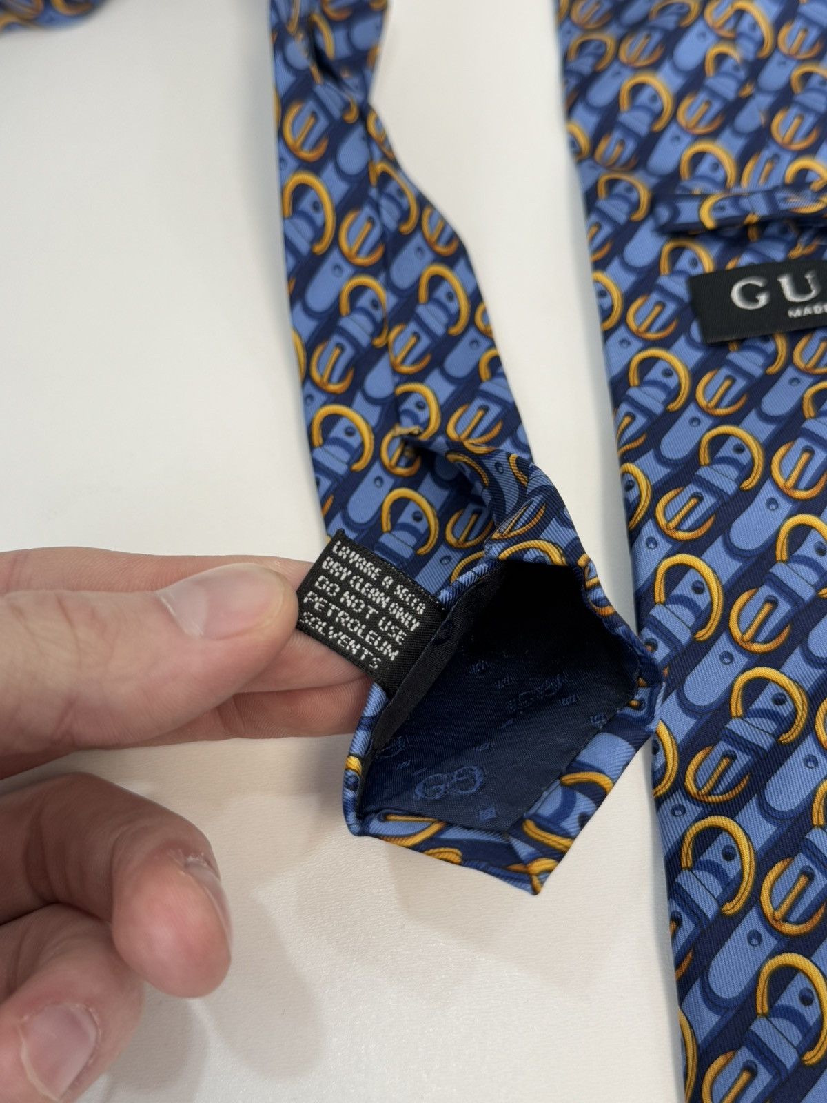 Gucci Rere! Vintage Gucci Tie Size ONE SIZE - 7 Thumbnail
