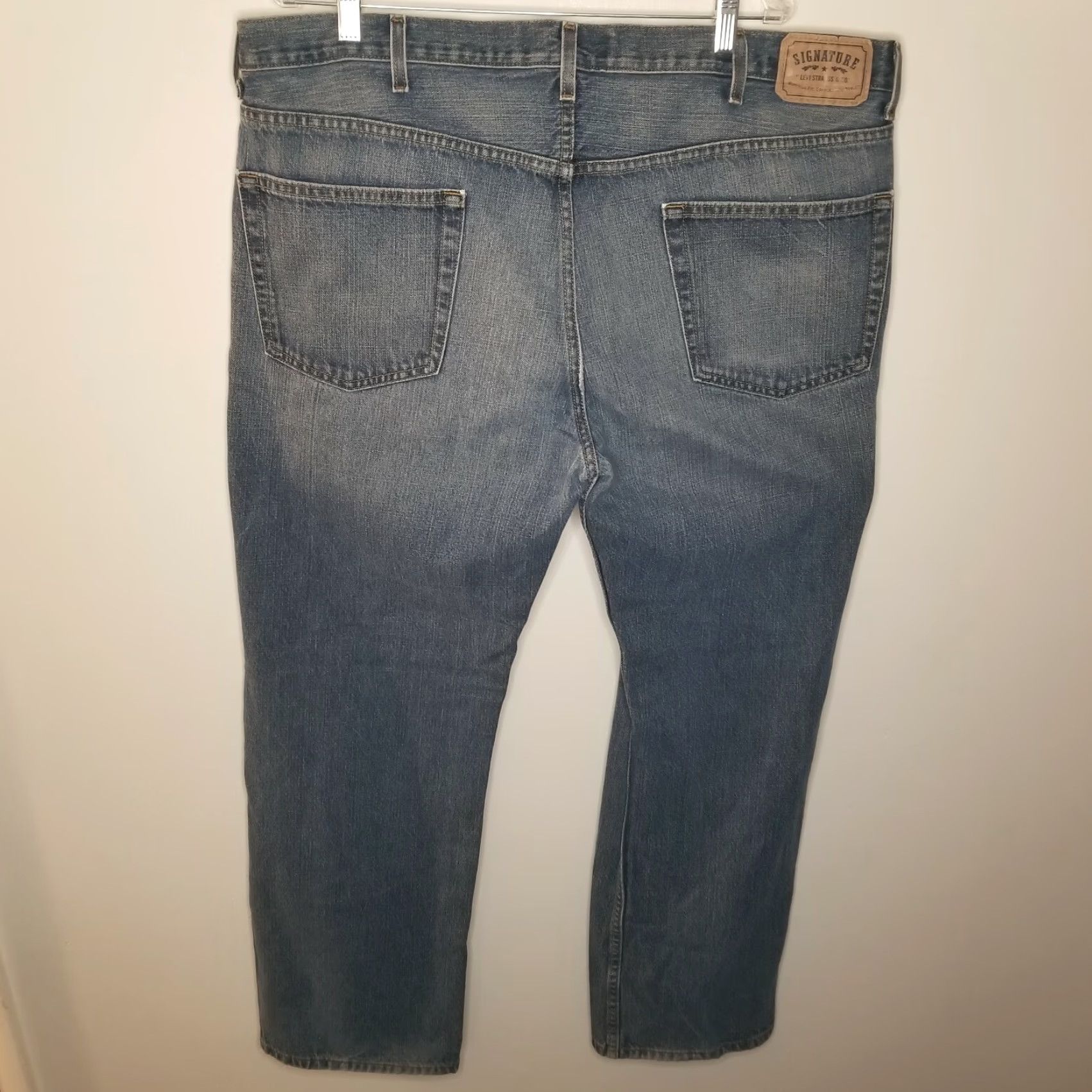Levi's Levi's Signature Jeans Men 42x32 Blue Straight Mens Size US 42 / EU 58 - 5 Thumbnail