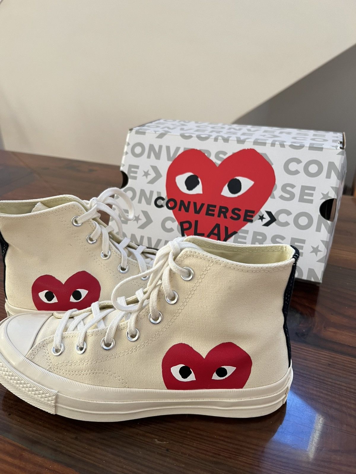 Comme des Garcons PLAY × Converse Chuck Taylor ‘70 High - CdG Play Heart hi-top sneakers Size US 8 / IT 38 - 1 Thumbnail
