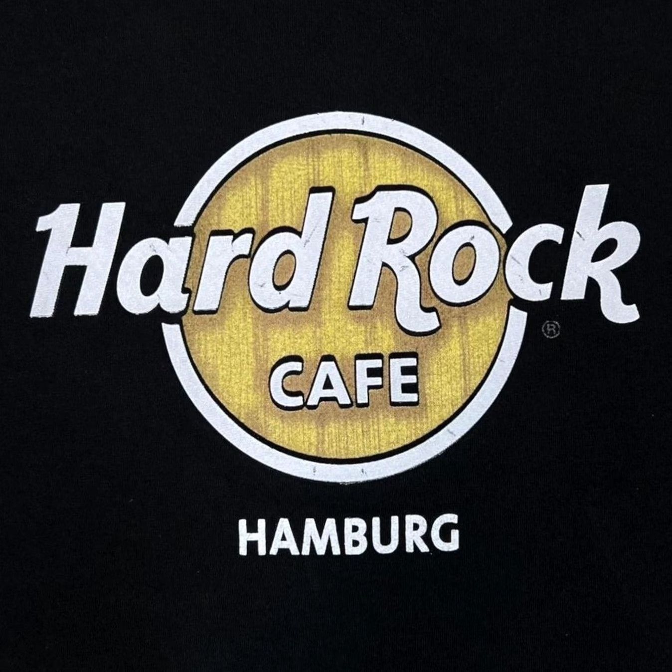 Hard Rock Cafe Hard Rock Cafe Hamburg Souvenir Logo Spellout Graphic T-Shirt Large Men Black Short Sleeve Round Neck Cotton Shirt Mens Size US L / EU 52-54 / 3 - 4 Thumbnail