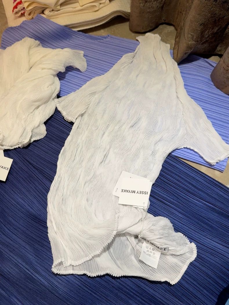 Issey Miyake issey miyake size:2 White willow short sleeves Size XXS / US 00 / IT 34 - 6 Thumbnail