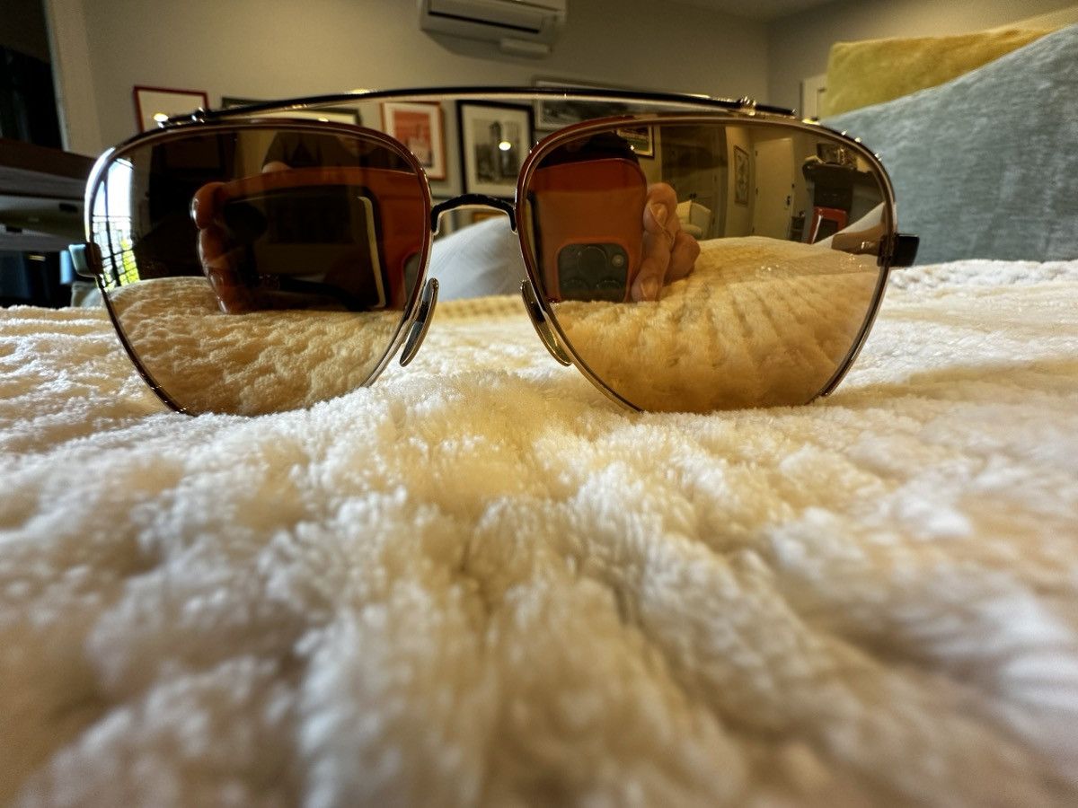 Chrome Hearts Chrome Hearts Jackaddict Sunglasses 24k Gold/Wood Size ONE SIZE - 12 Thumbnail