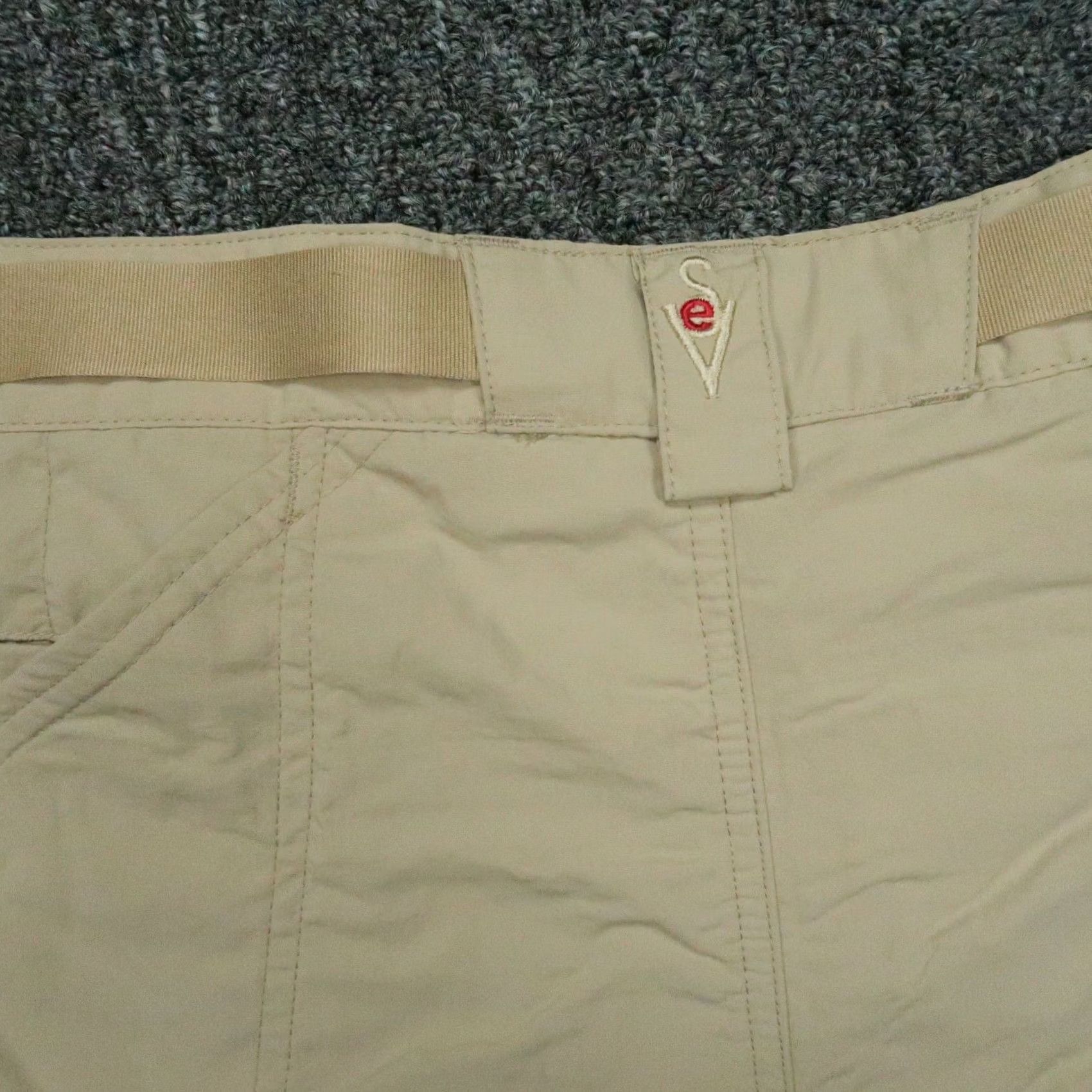 Vintage Scottevest Pants Men 40x30 Khaki Tan Belted Hiking Travel TEC Pockets Size 40R - 7 Thumbnail