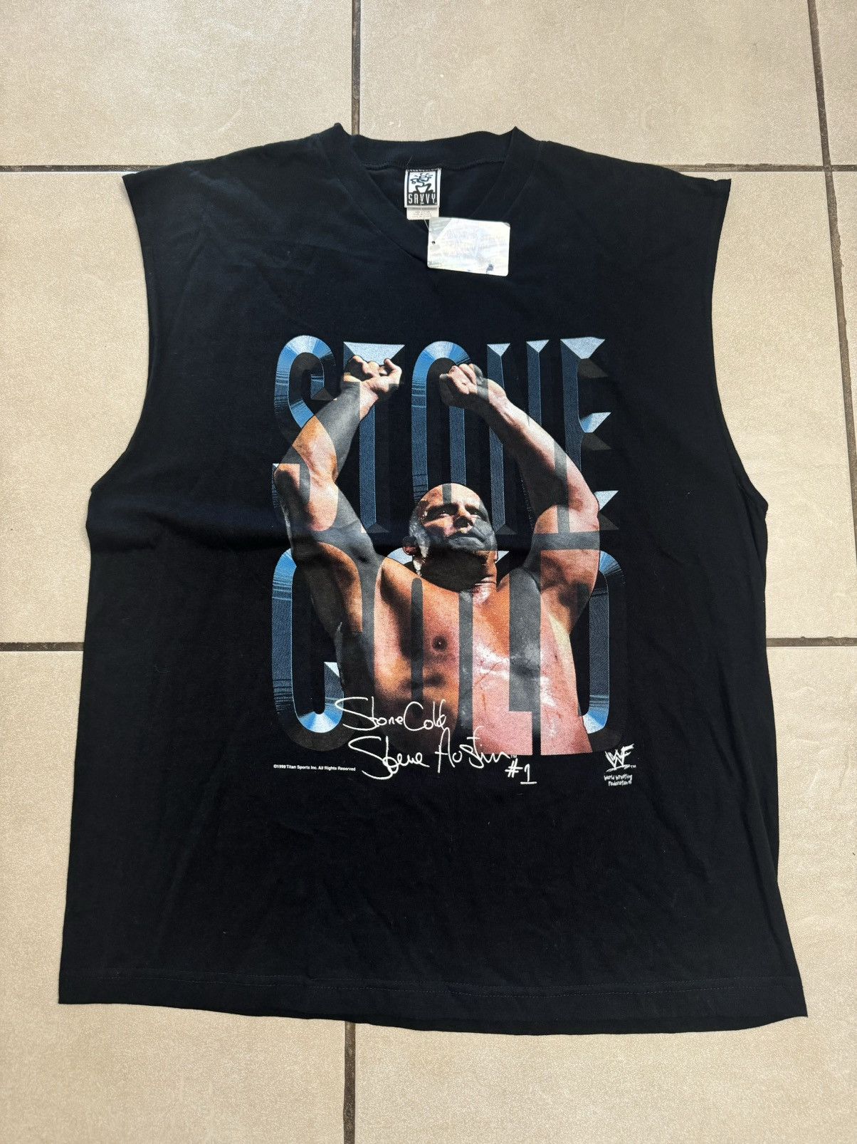 WWF WWF stone cold Steve autism 1999 Size US XL / EU 56 / 4 - 1 Thumbnail