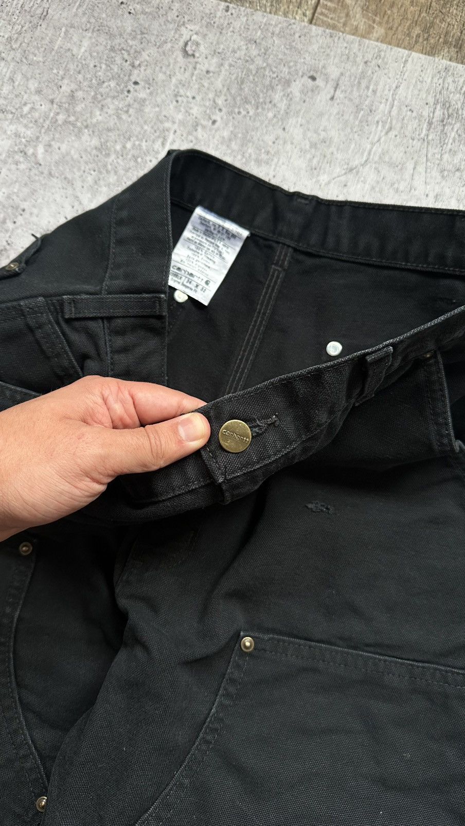 Carhartt Carhartt WIP Double Knee Distressed Vintage Denim Pants Size US 34 / EU 50 - 15 Thumbnail
