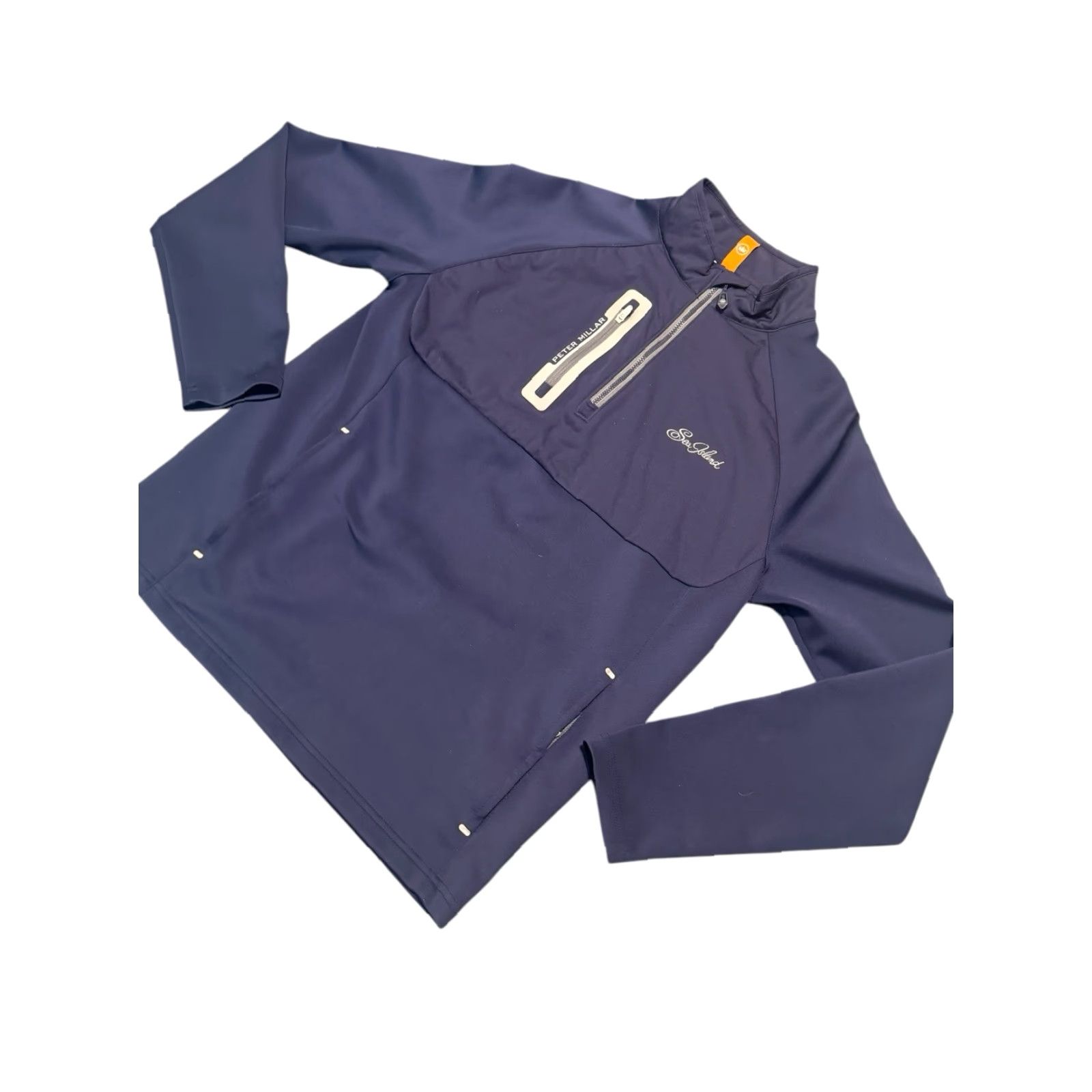 Peter Millar Peter Millar Crown Hyperlight Weld Hybrid 1/4 Zip Pullover Mens Golf Navy Small Size US S / EU 44-46 / 1 - 4 Thumbnail