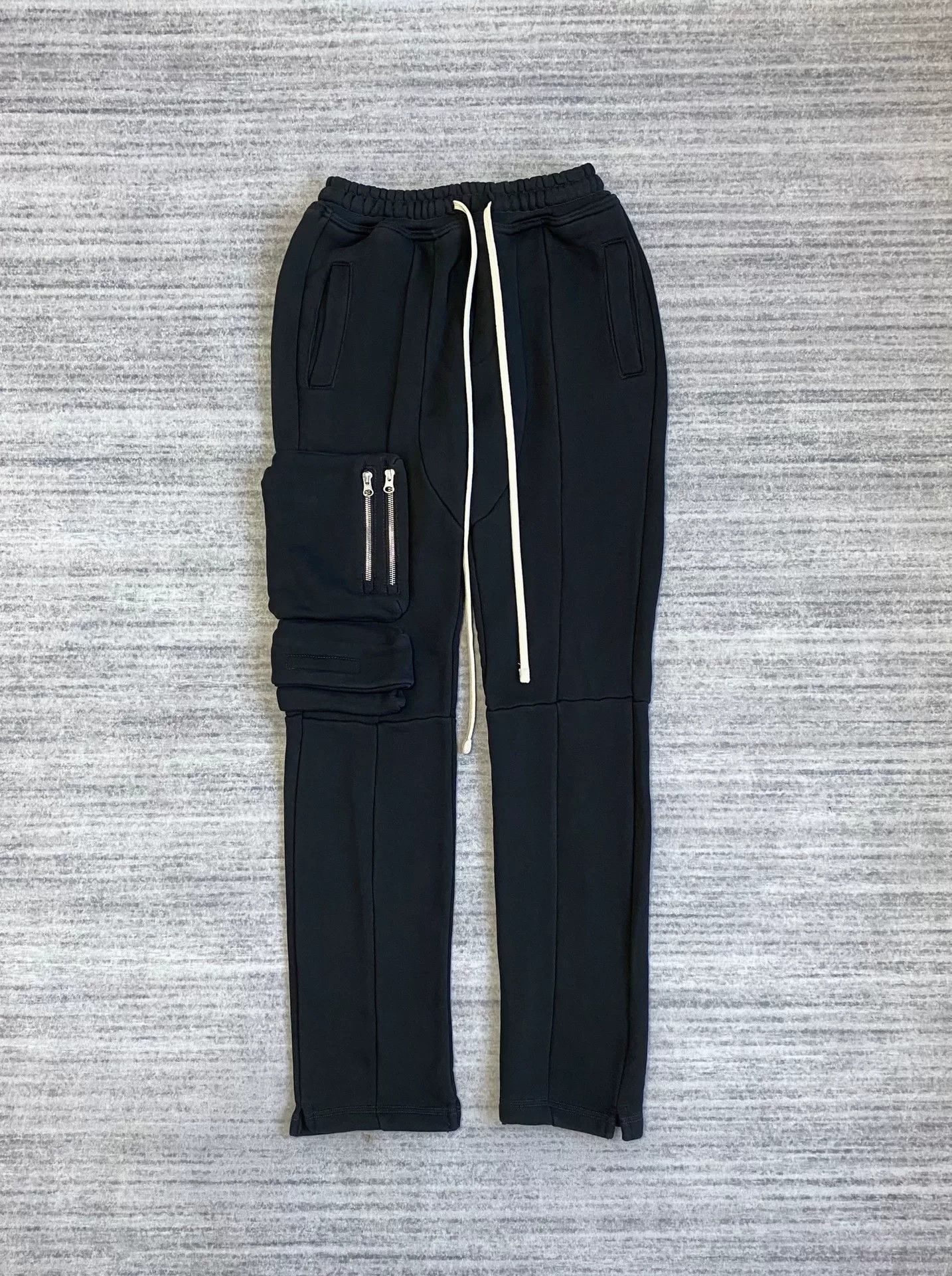 Far Afield black 3D pocket pants with flared hem Size 23" - 1 Thumbnail