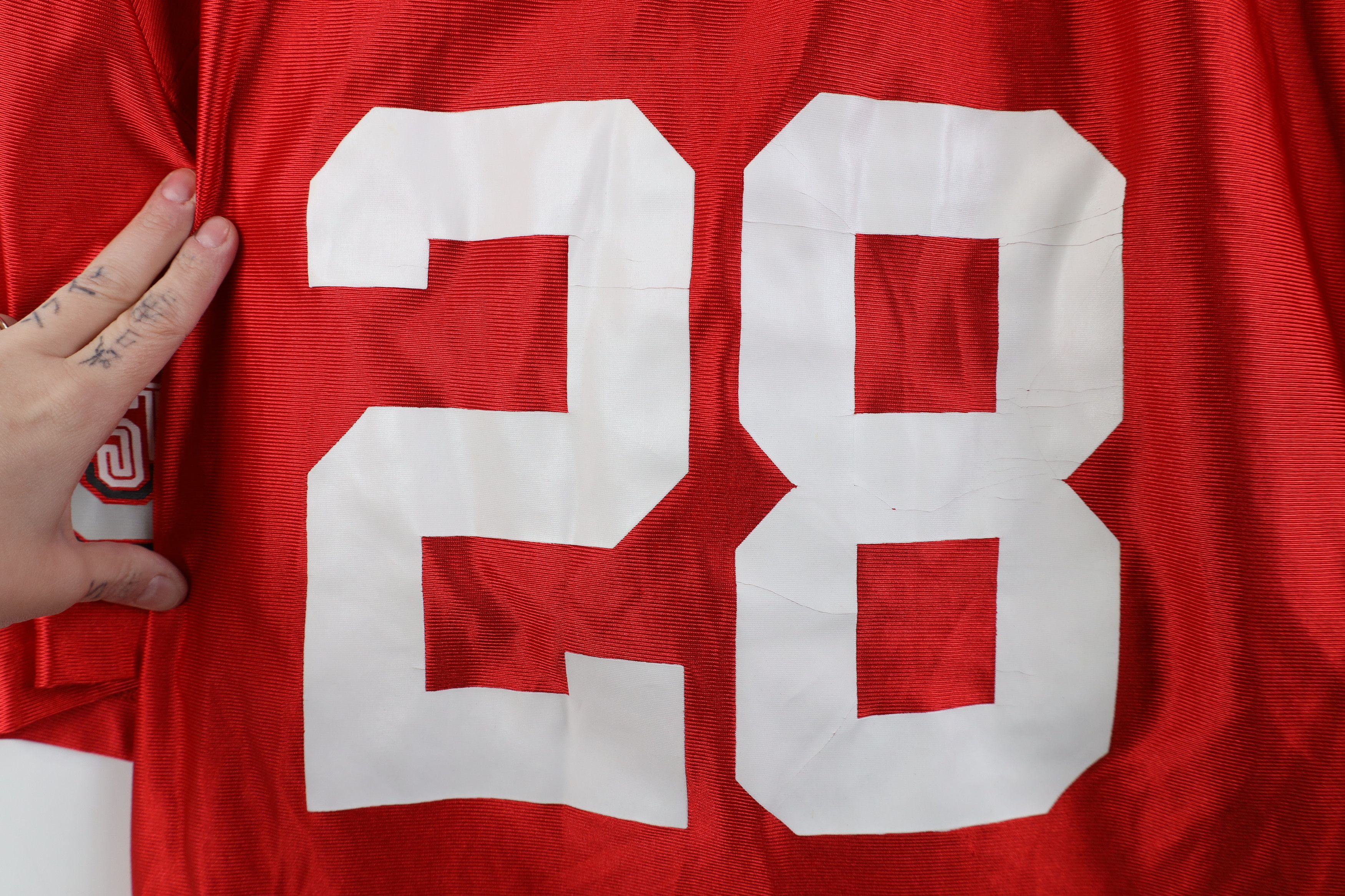Vintage Vintage The Ohio State University Football Jersey Red #28 Size US XXL / EU 58 / 5 - 4 Thumbnail