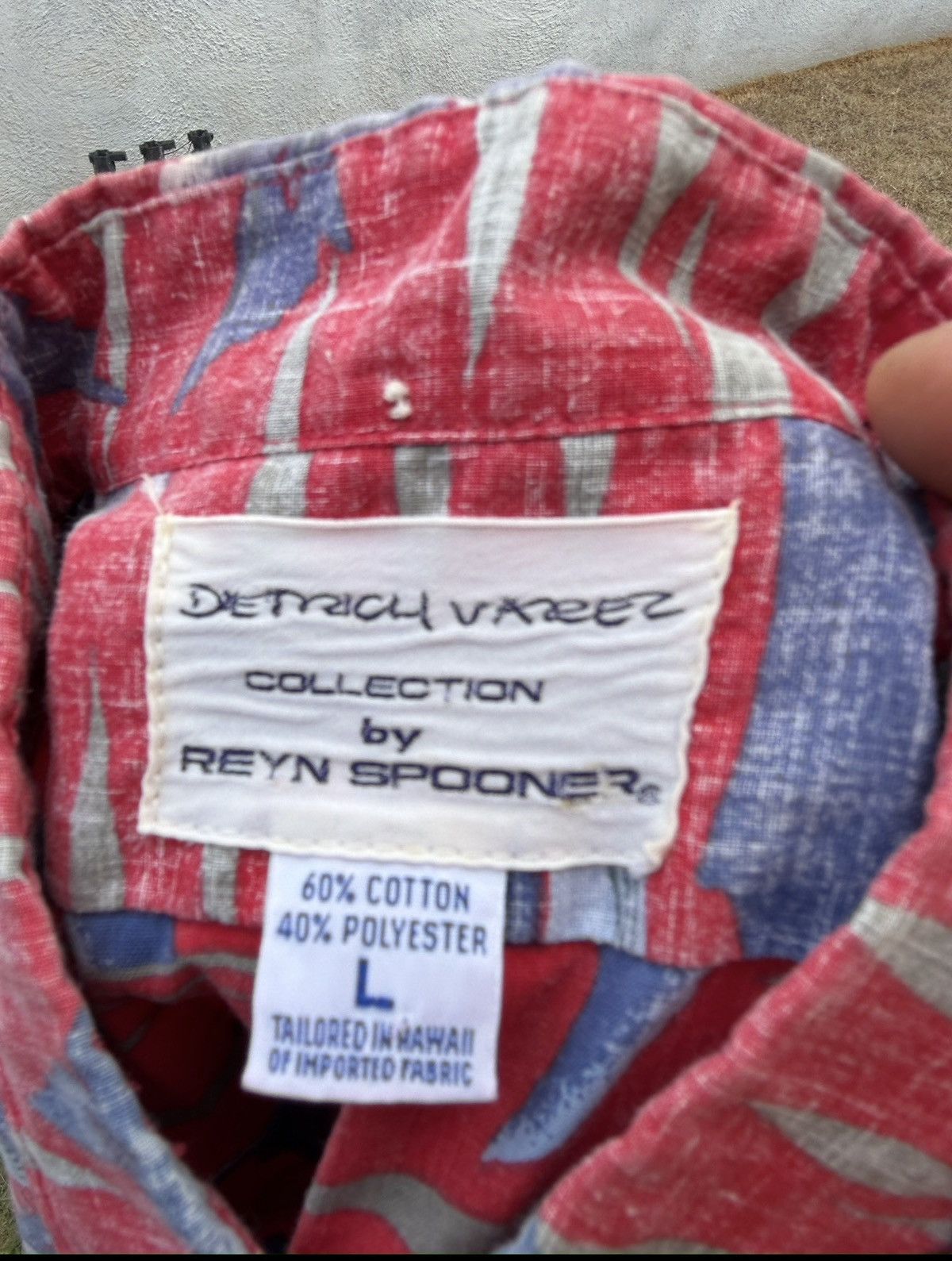 Reyn Spooner PreOwned Reyn Spooner Dietrich Varez Red/Blue Hawaii Men's L Size US L / EU 52-54 / 3 - 4 Thumbnail