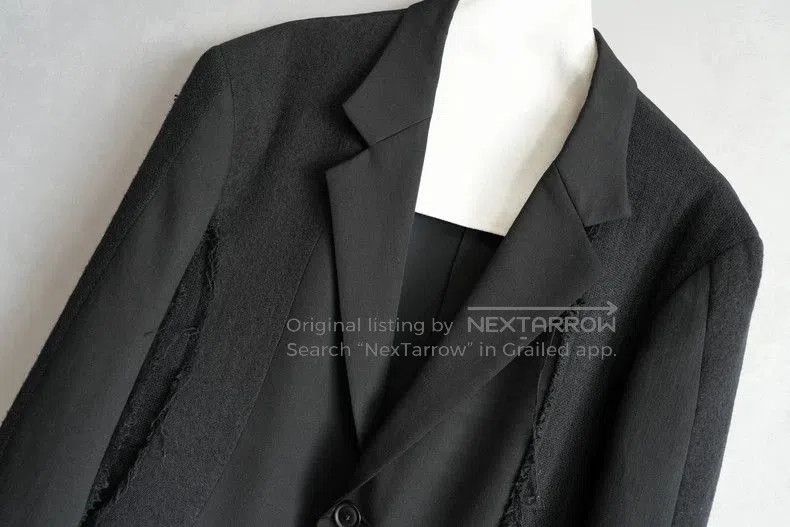 Yohji Yamamoto Yohji Yamamoto Knitted Patchwork Jacket. Size US M / EU 48-50 / 2 - 3 Thumbnail