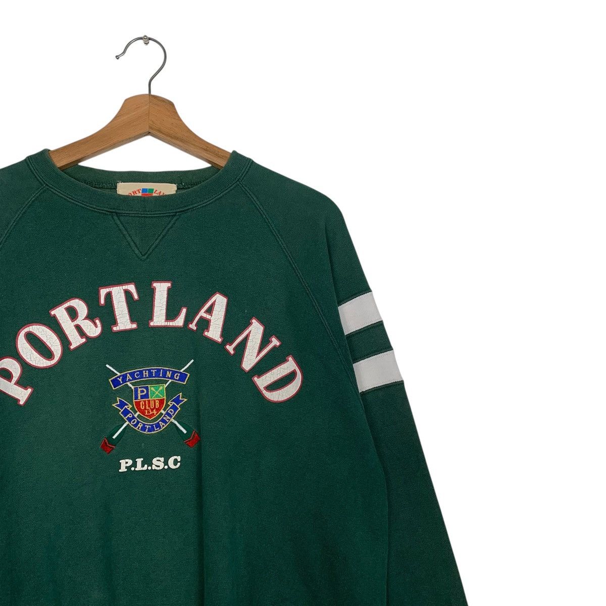 Japanese Brand Portland Crewneck Green Sweatshirt Size US M / EU 48-50 / 2 - 5 Thumbnail