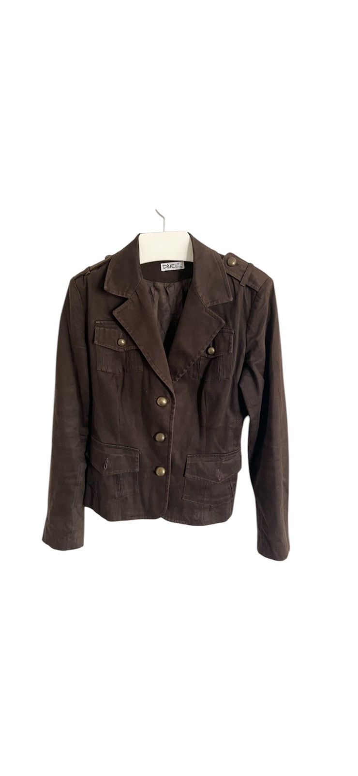 Y2K Brown Jacket Military like diesel d&g dolce jpg cdg