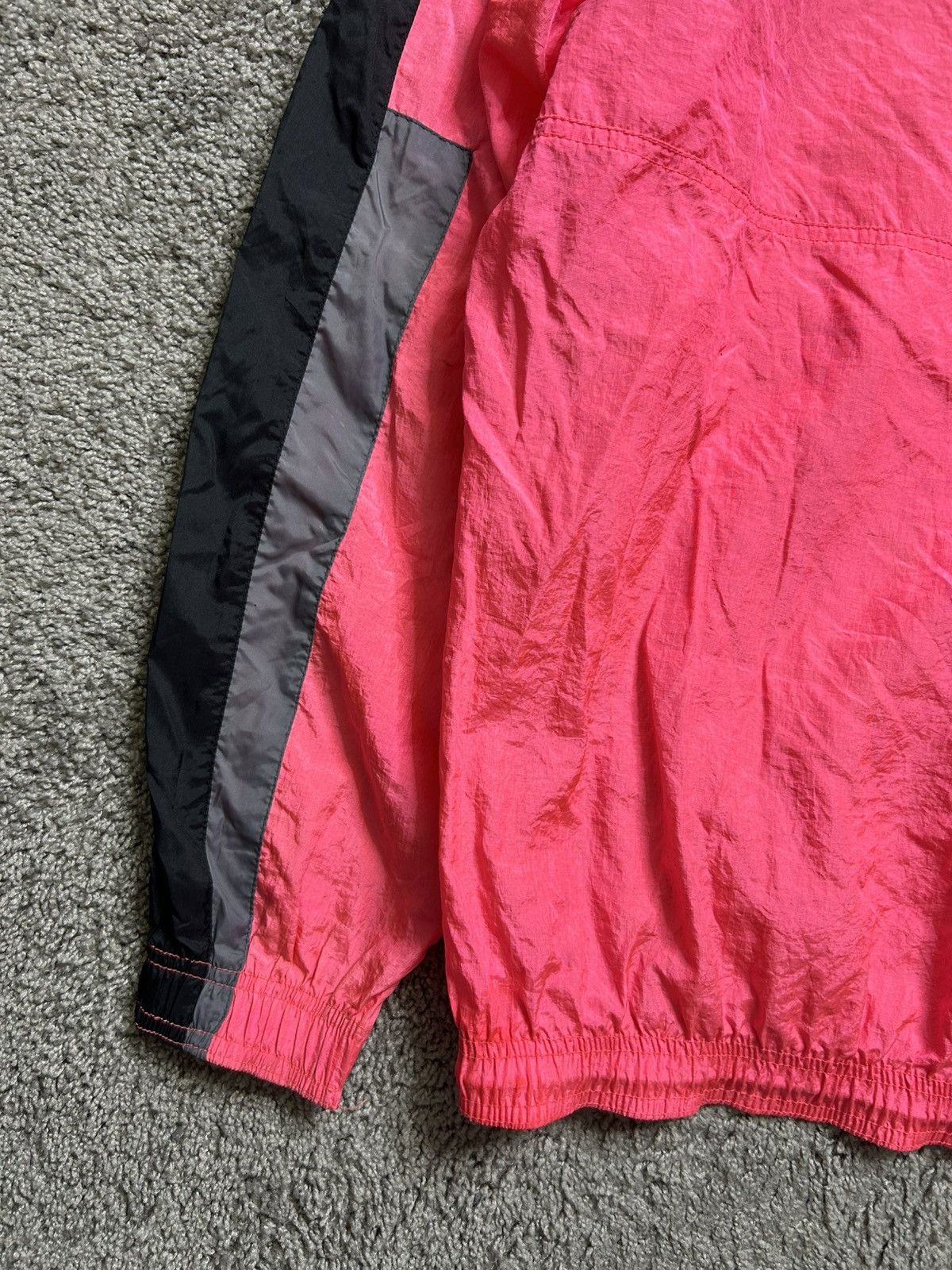Nike Vintage 80s Nike Windbreaker Anorak Quarter Zip Jacket Pink Size US L / EU 52-54 / 3 - 6 Thumbnail